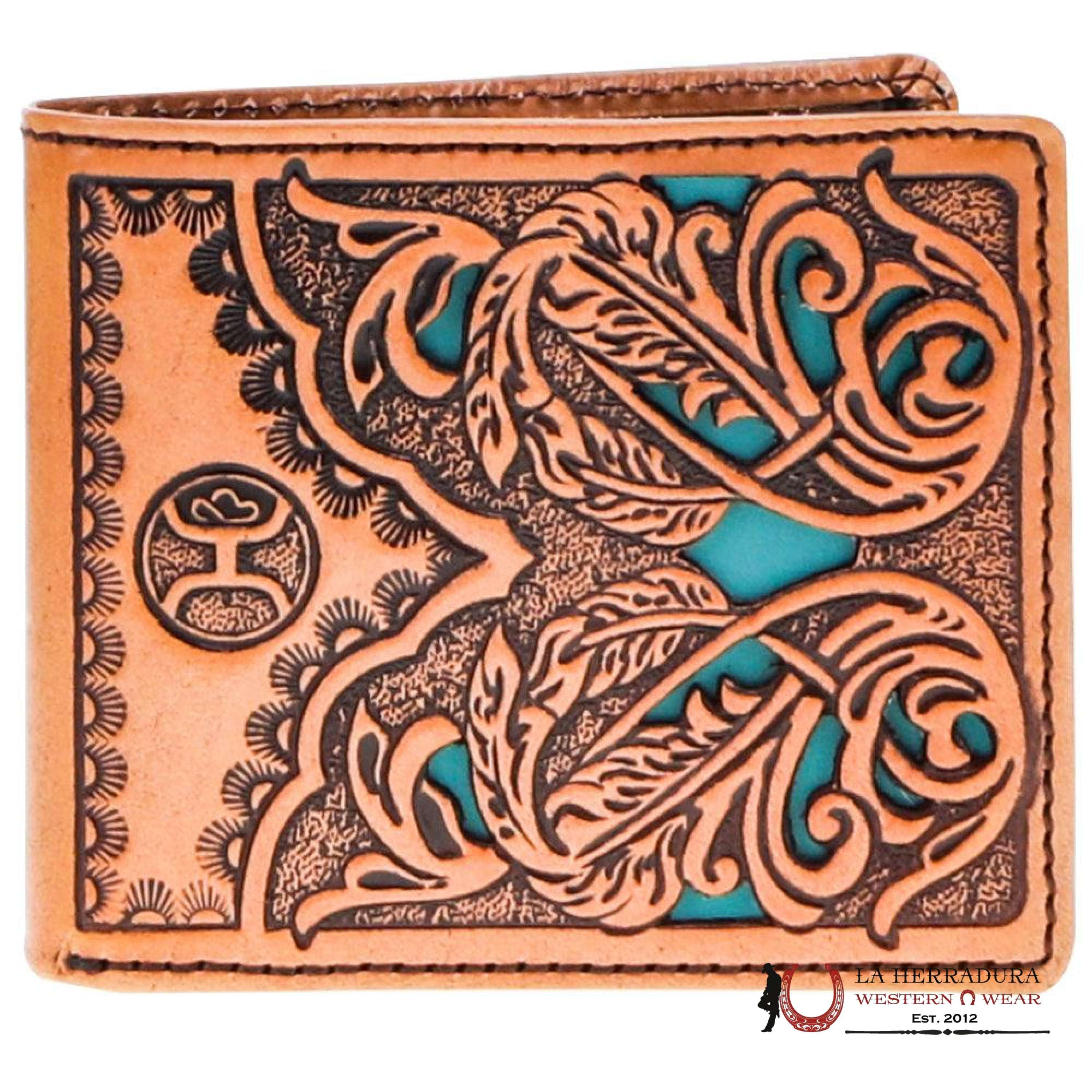 MENS HOOEY TURQOUISE BI-FOLD WALLET- HBF017-TNTQ ACCESORIOS