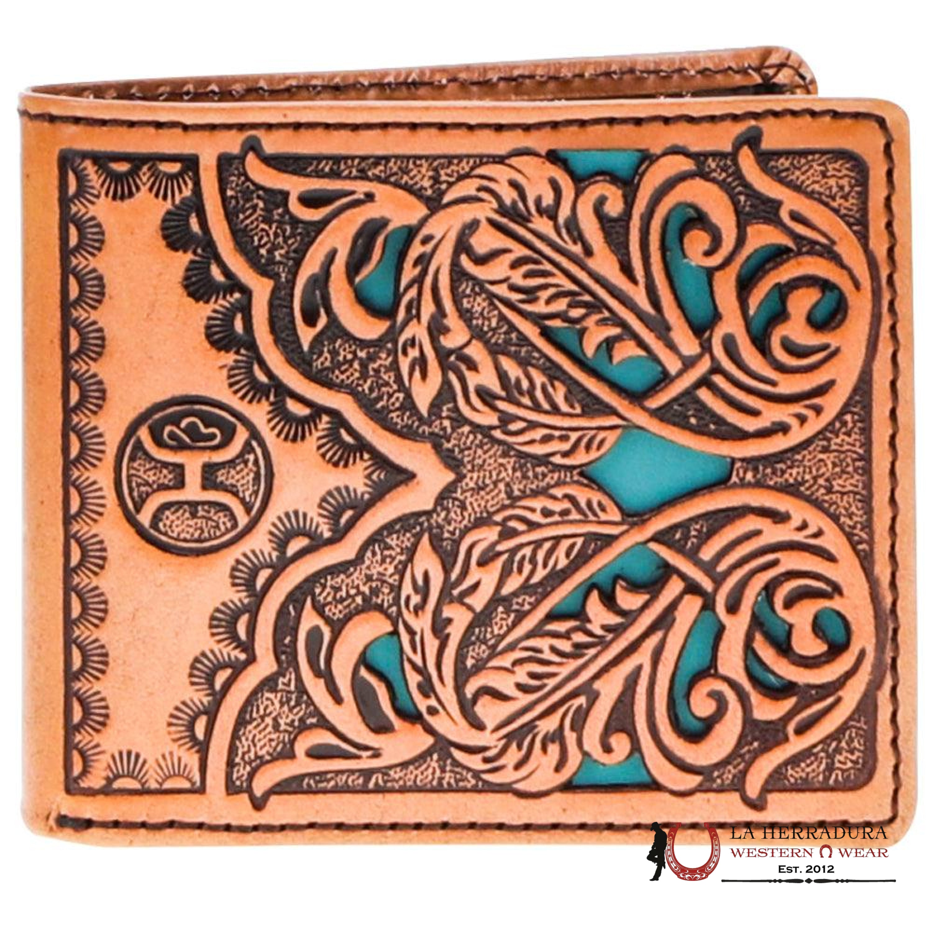 MENS HOOEY TURQOUISE BI-FOLD WALLET- HBF017-TNTQ ACCESORIOS