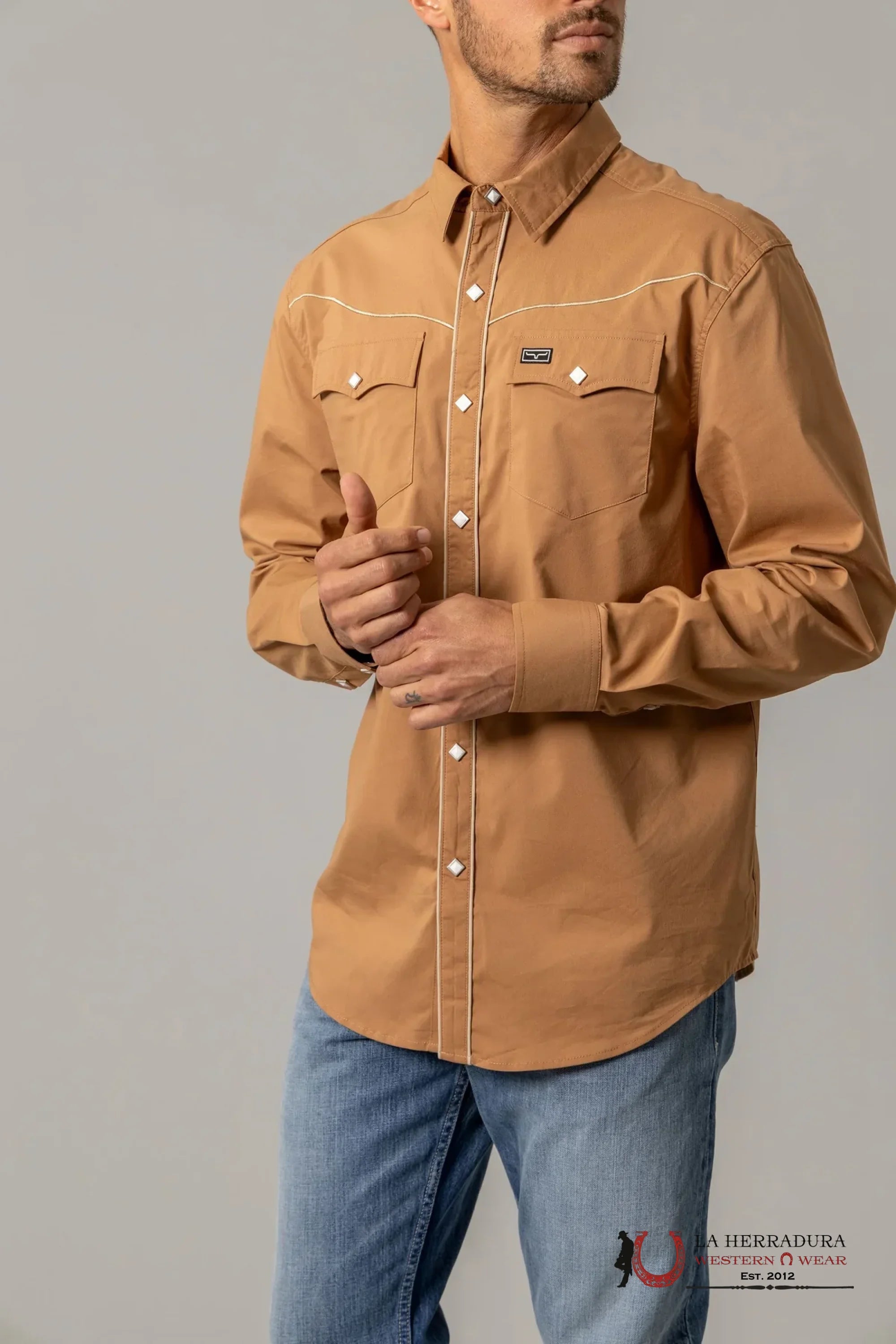 Men’s Kim Ranch Long Sleeve Button Up Laneboro Shirt ROPA HOMBRES