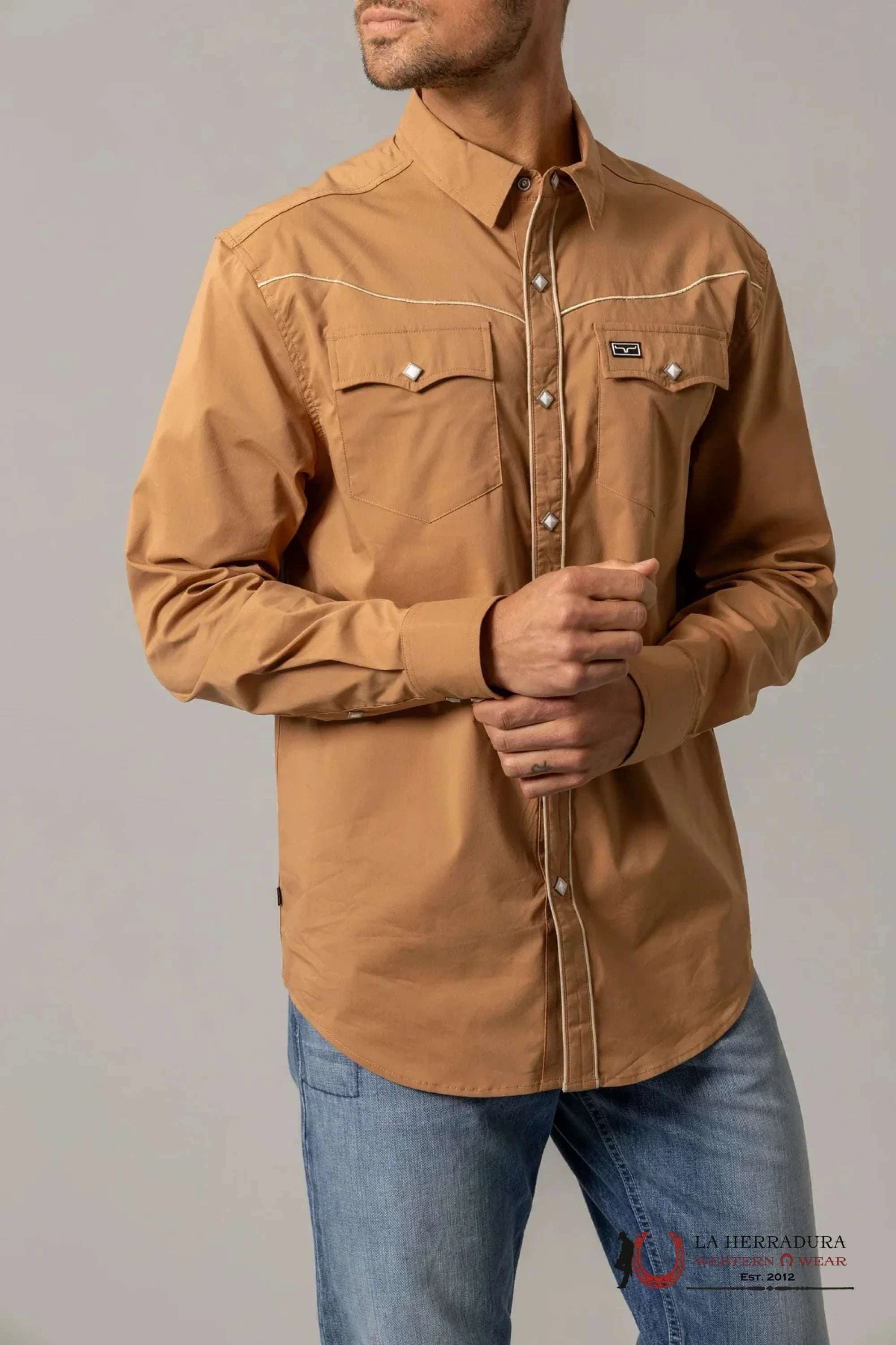 Men’s Kim Ranch Long Sleeve Button Up Laneboro Shirt ROPA HOMBRES