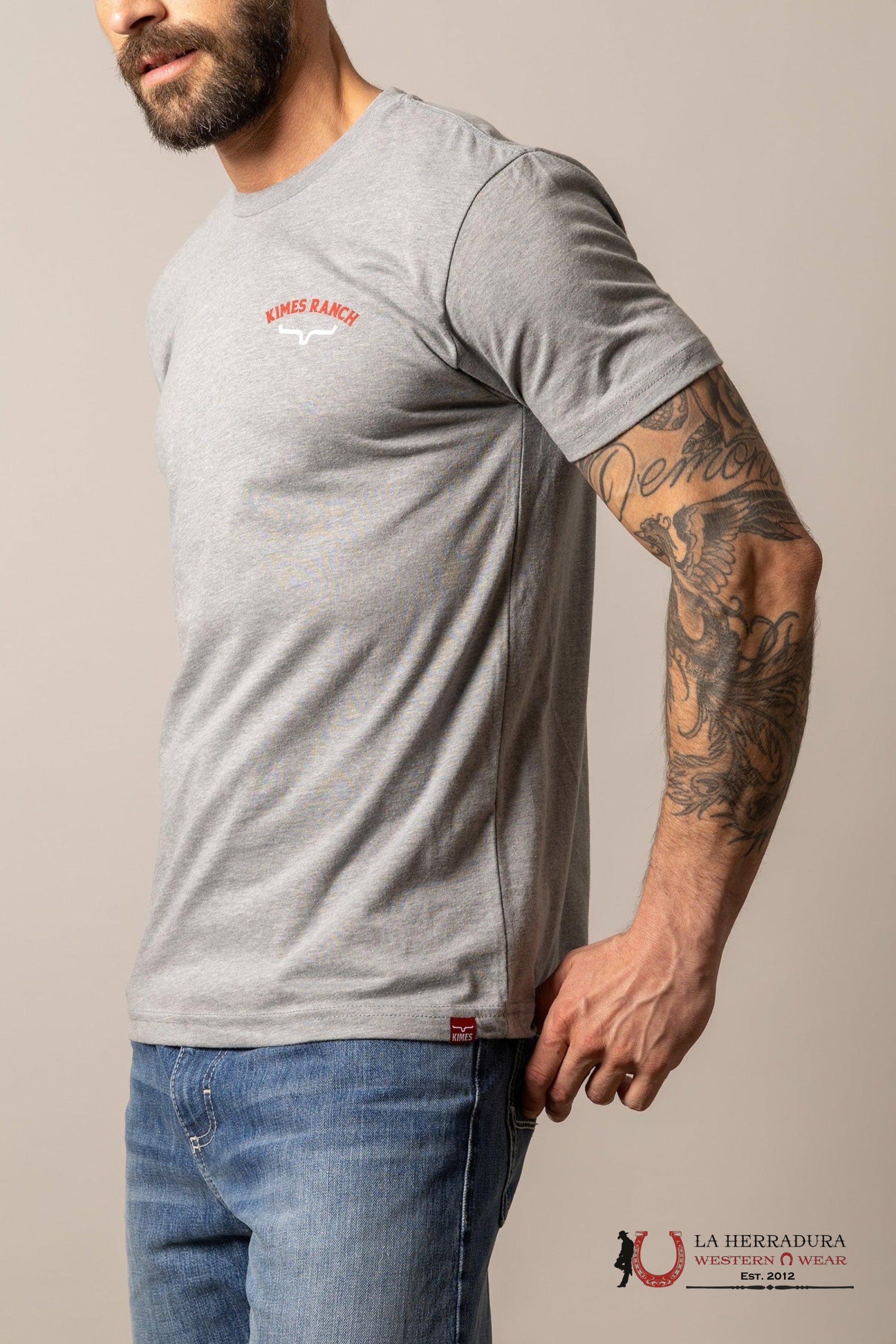 MENS KIMS RANCH - BANDERA DARK GREY HEATHER ROPA HOMBRES