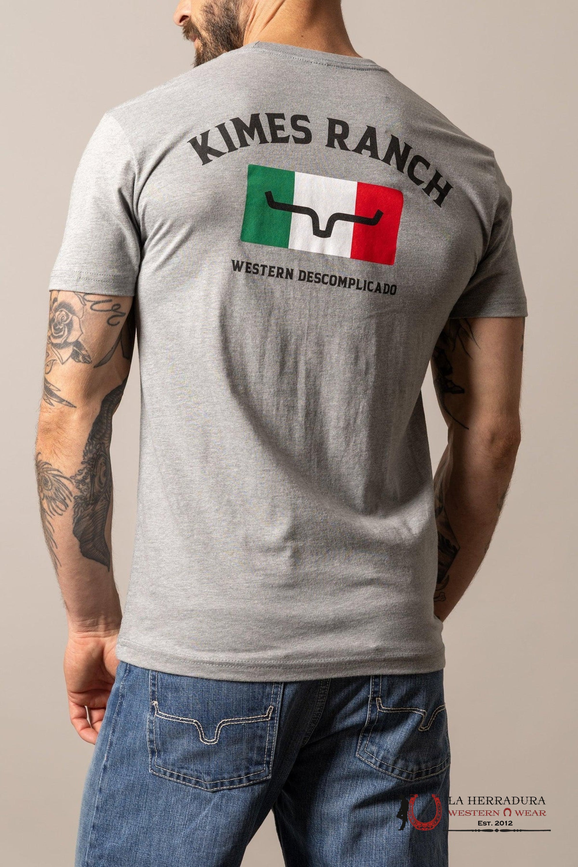 MENS KIMS RANCH - BANDERA DARK GREY HEATHER ROPA HOMBRES