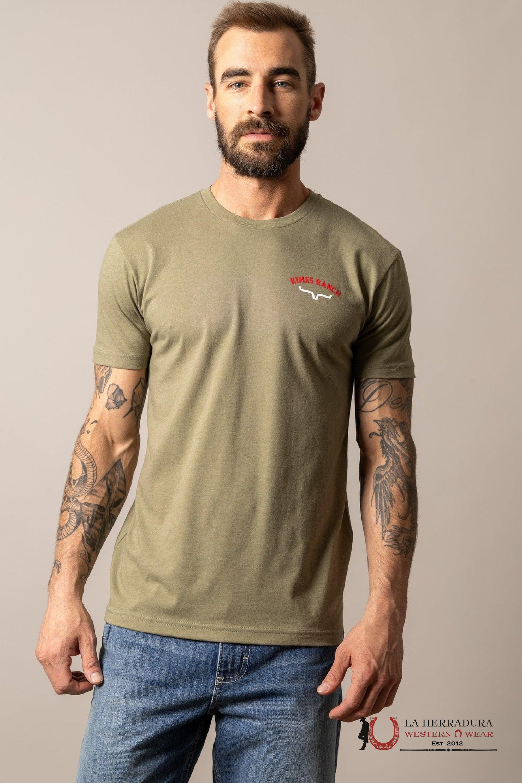 MENS KIMS RANCH - BANDERA LIGHT OLIVE ROPA HOMBRES