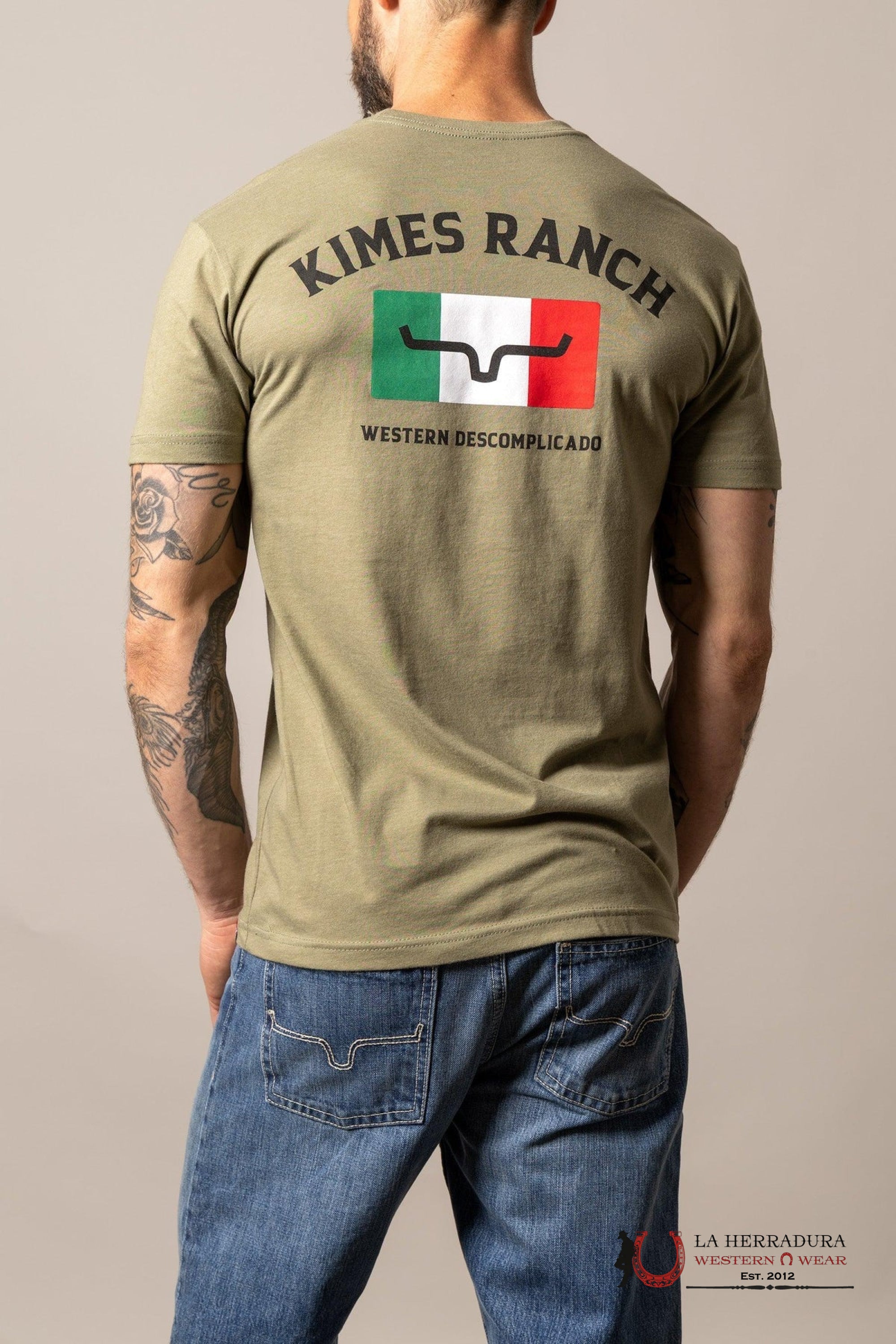 MENS KIMS RANCH - BANDERA LIGHT OLIVE ROPA HOMBRES