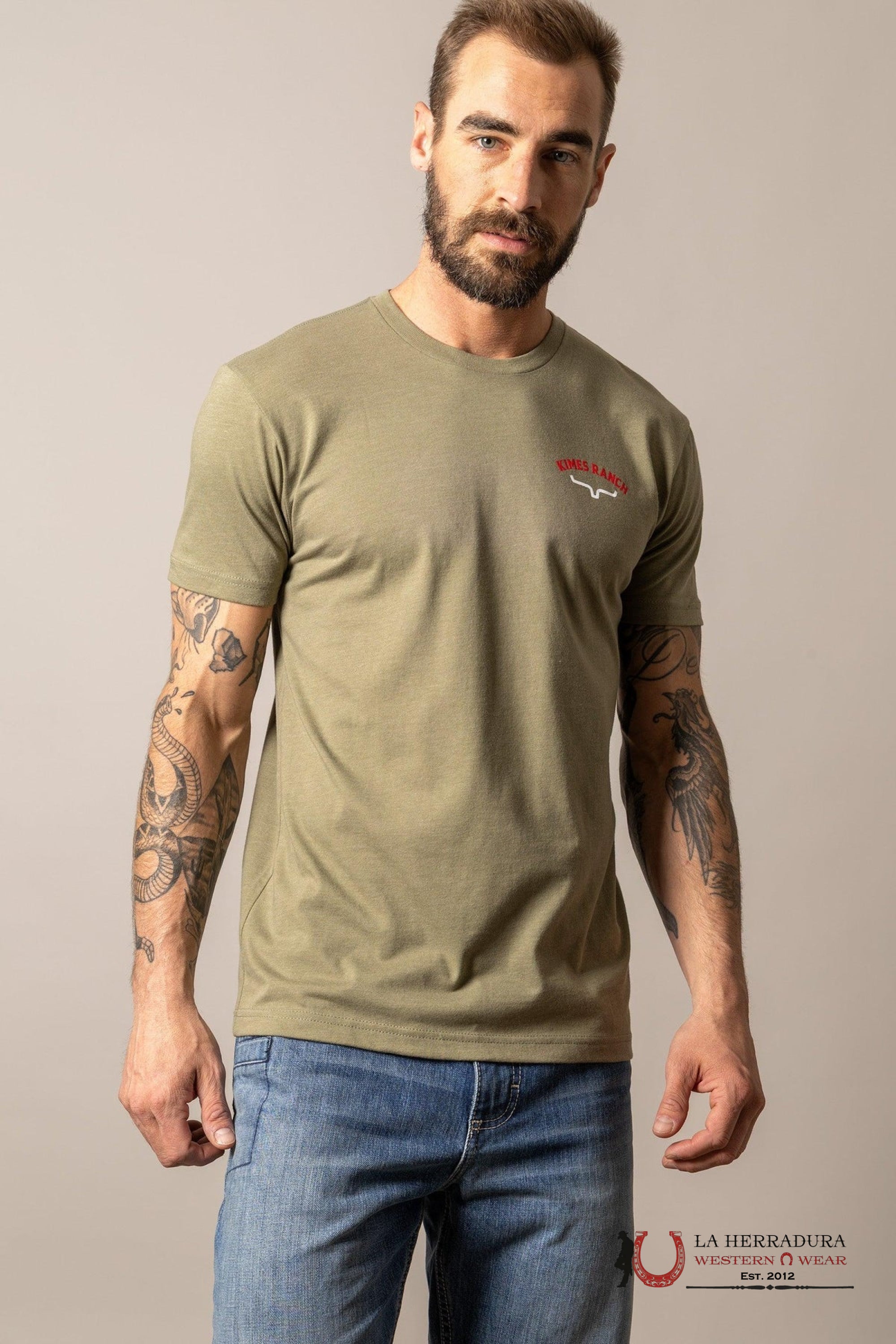 MENS KIMS RANCH - BANDERA LIGHT OLIVE ROPA HOMBRES