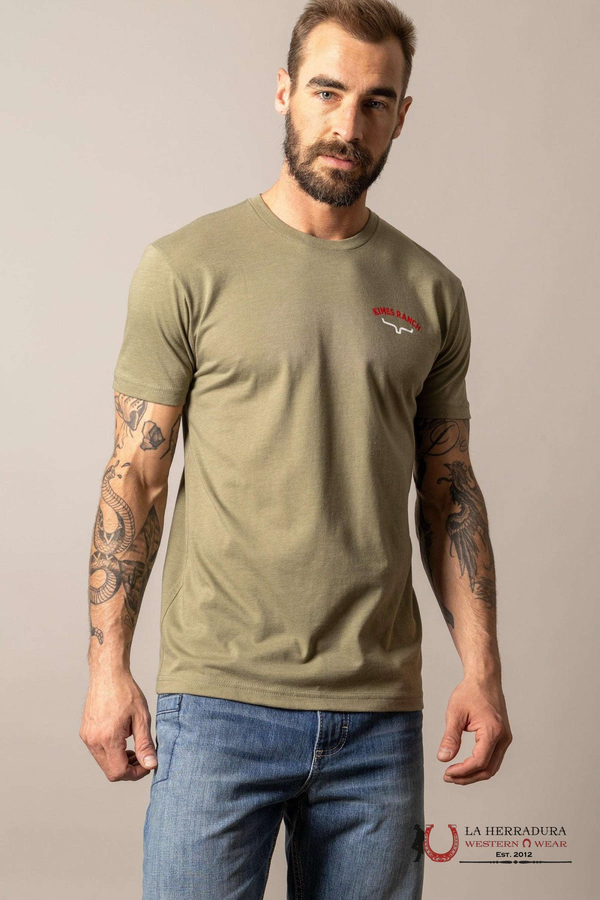 MENS KIMS RANCH - BANDERA LIGHT OLIVE ROPA HOMBRES