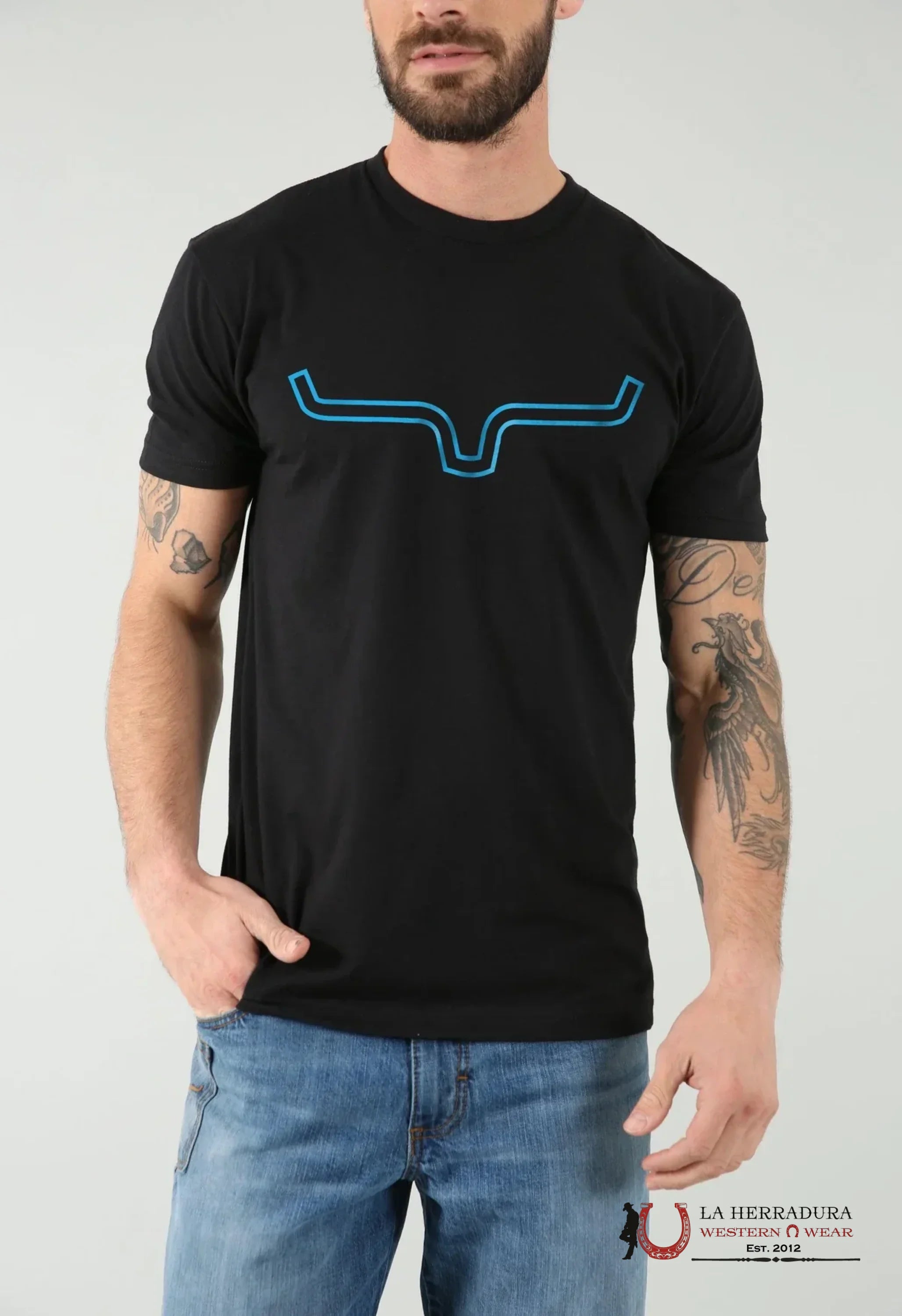 MENS KIMS RANCH BLACK TSHIRT OUTLIER ROPA HOMBRES