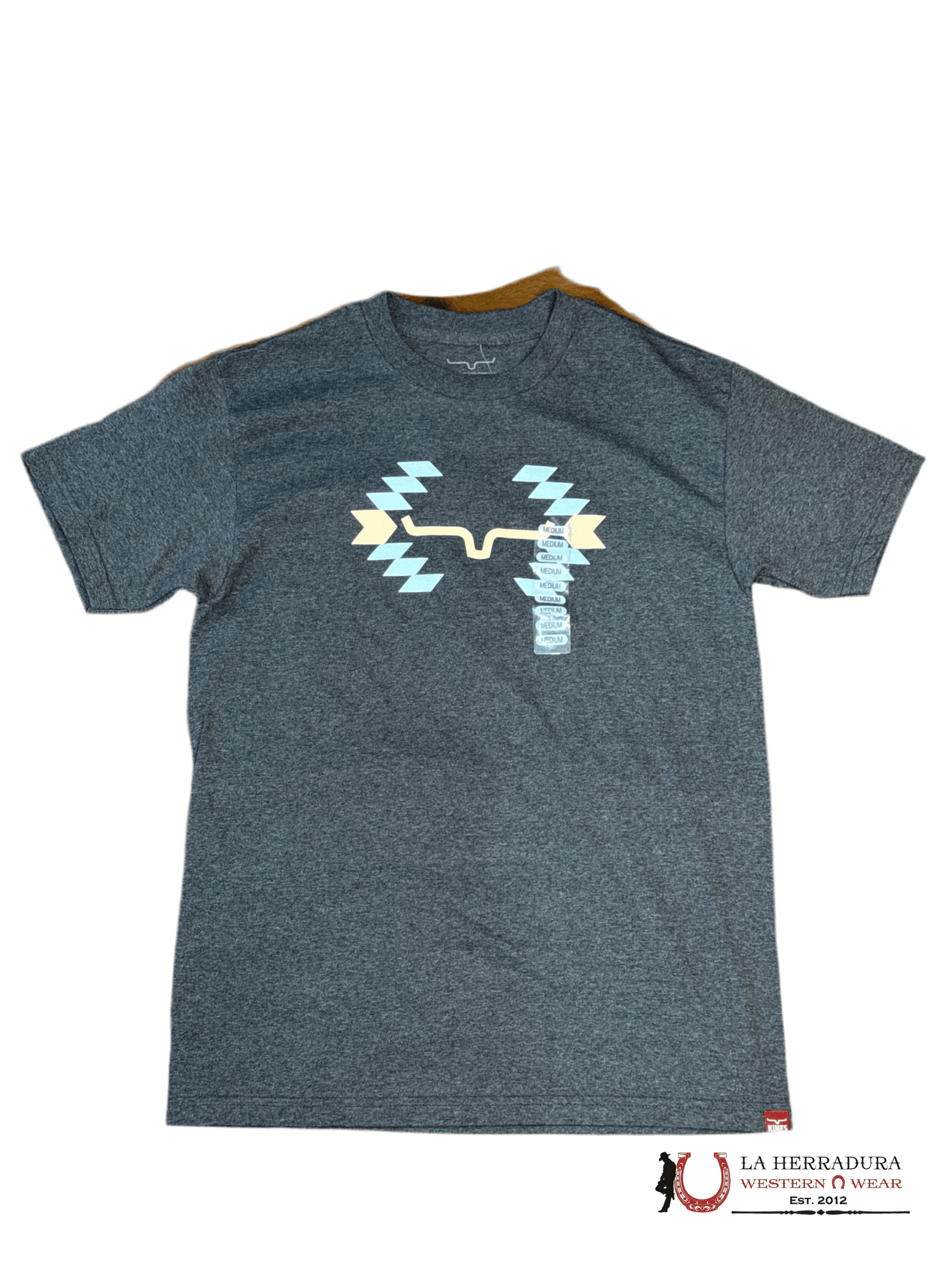 MENS KIMS RANCH CACTUS SUNSET CHARCOAL HEATHER T SHIRTS ROPA HOMBRES