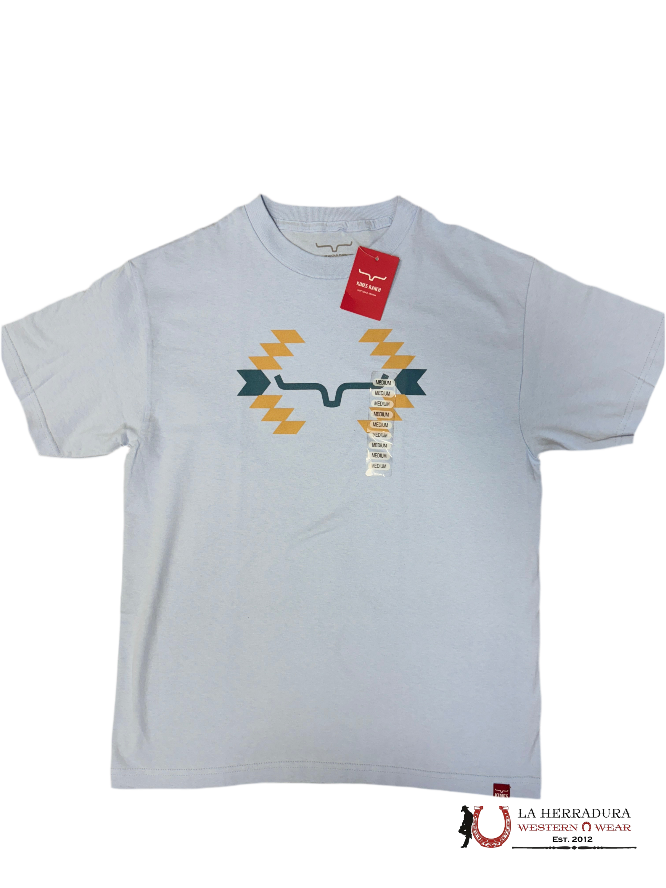 MENS KIMS RANCH - CACTUS SUNSET COOL BLUE SS TSHIRT ROPA HOMBRES