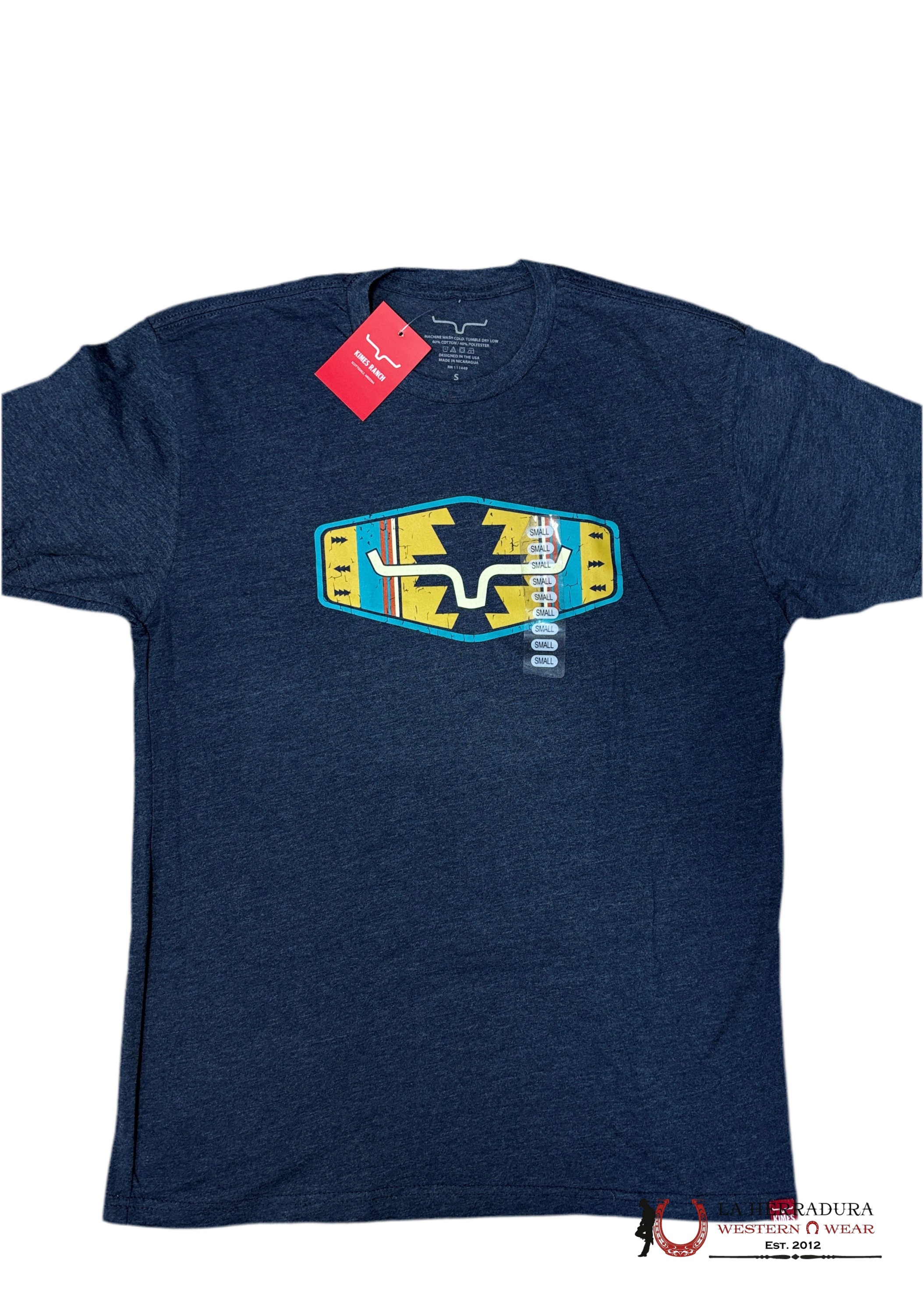 MENS KIMS RANCH -WEAVE MIDNIGHT NAVY TSHIRT ROPA HOMBRES