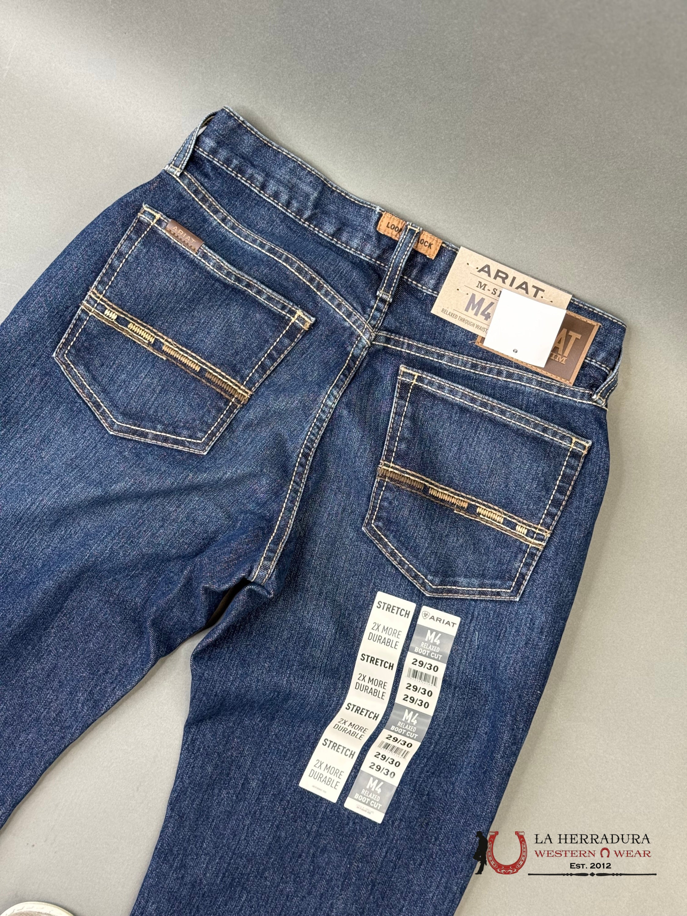 MENS M4 ARIAT HAMPTON RELAXED BOOT CUT JEANS 1400 ARIAT JEANS