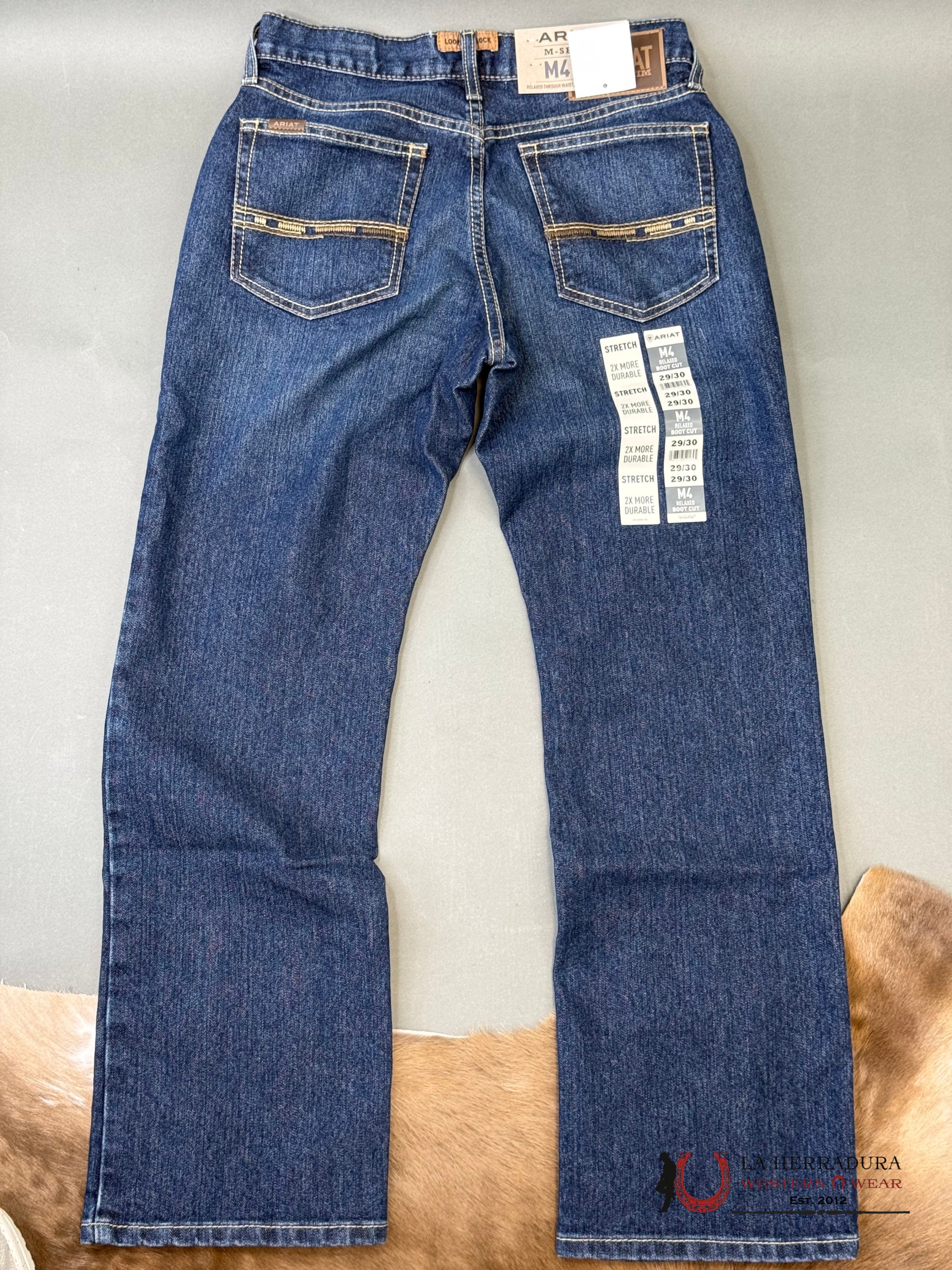 MENS M4 ARIAT HAMPTON RELAXED BOOT CUT JEANS 1400 ARIAT JEANS