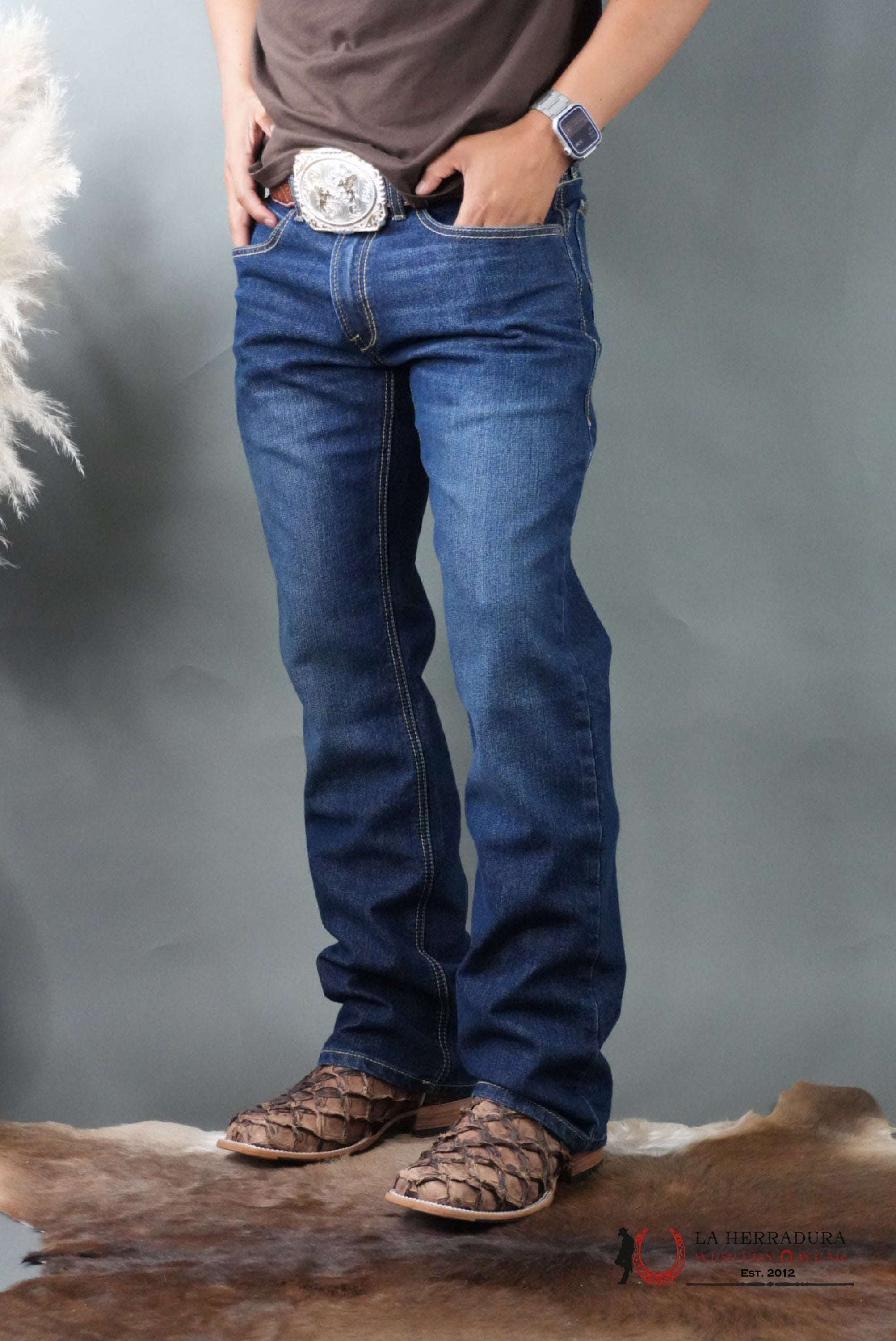 MENS M4 ARIAT HAMPTON RELAXED BOOT CUT JEANS 1400 ARIAT JEANS