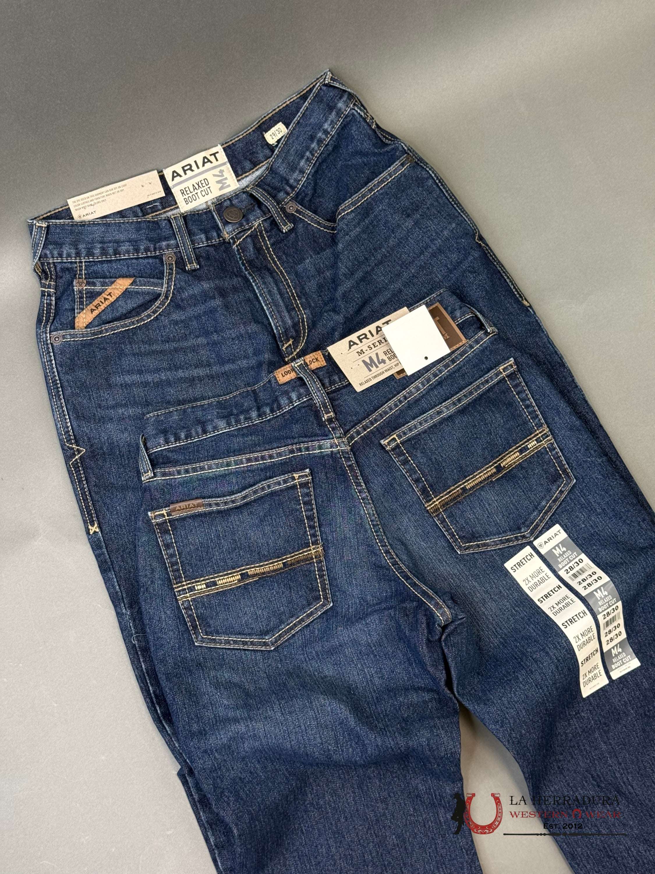 MENS M4 ARIAT HAMPTON RELAXED BOOT CUT JEANS 1400 ARIAT JEANS
