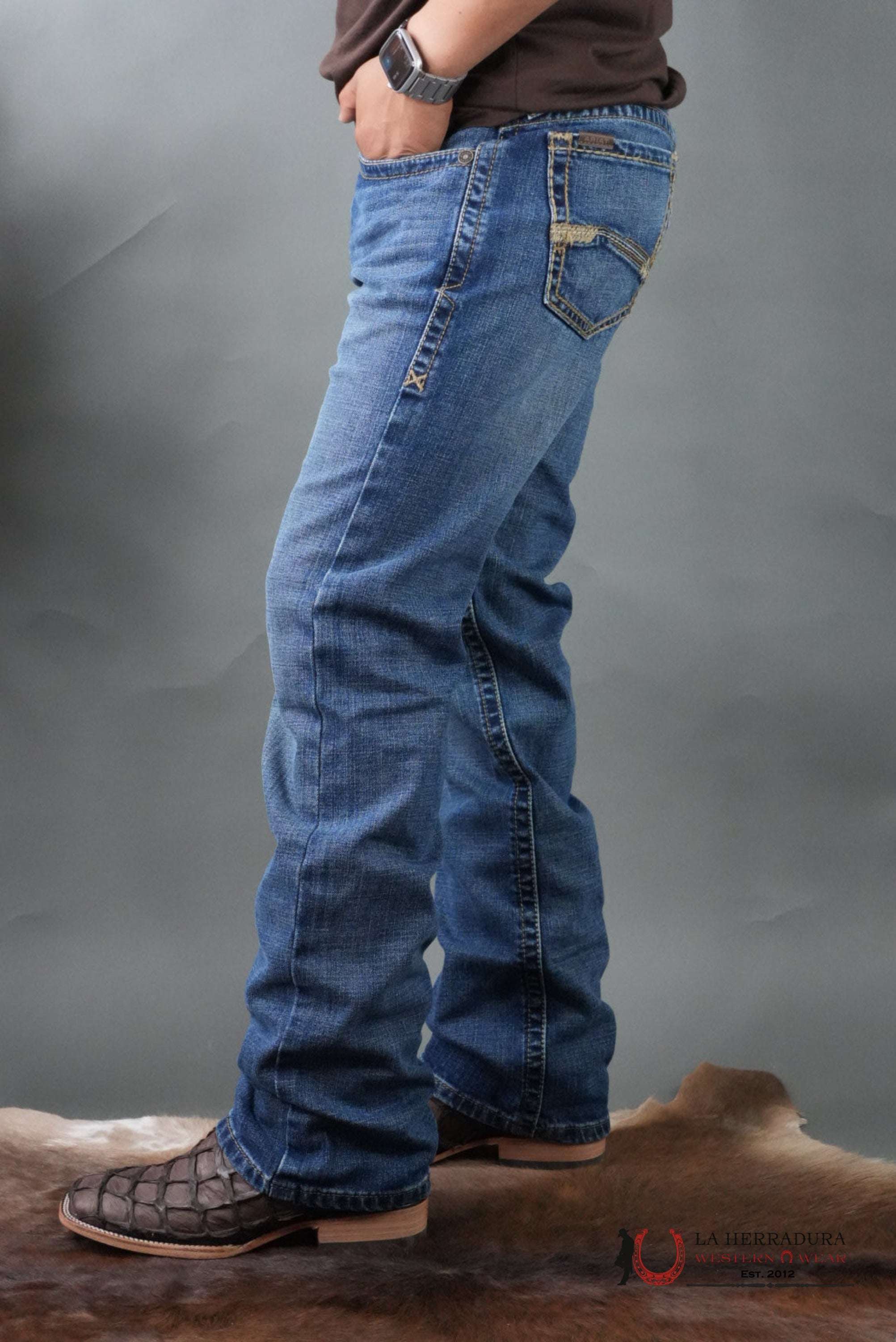 MENS M7 ARIAT WASH HEATH SLIM FIT STRAIGHT LEG BOOT CUT JEANS 1398 ARIAT JEANS