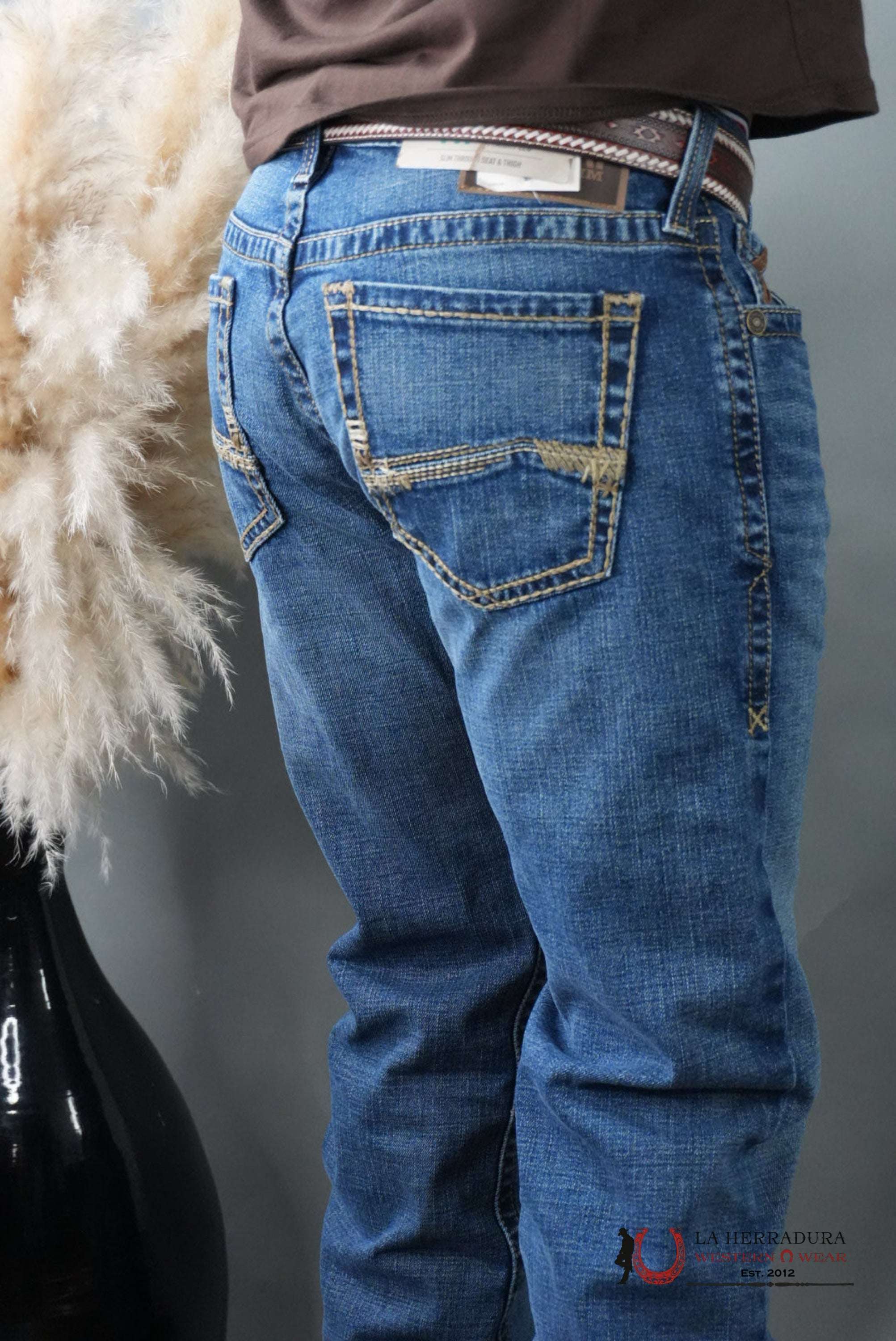 MENS M7 ARIAT WASH HEATH SLIM FIT STRAIGHT LEG BOOT CUT JEANS 1398 ARIAT JEANS