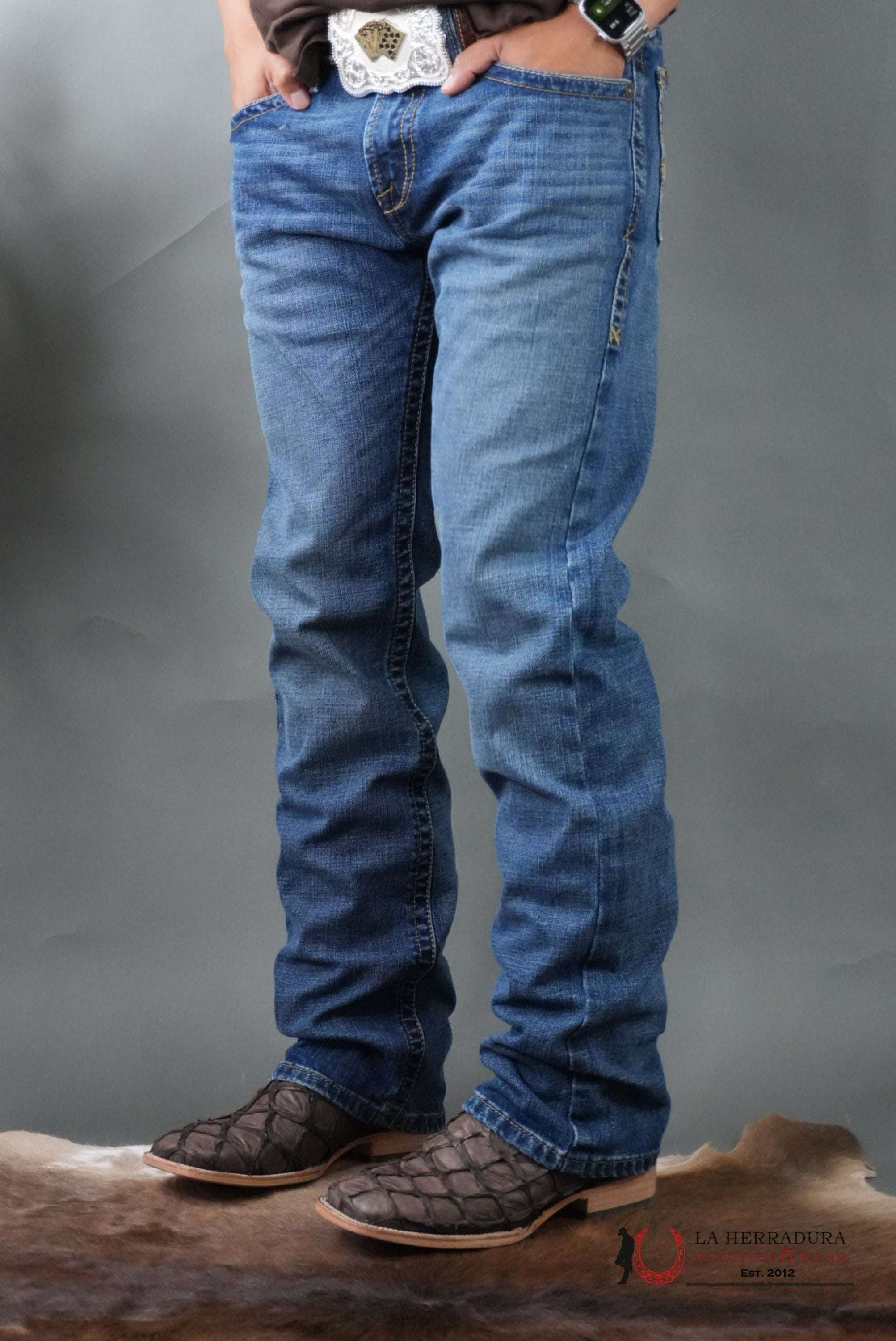 MENS M7 ARIAT WASH HEATH SLIM FIT STRAIGHT LEG BOOT CUT JEANS 1398 ARIAT JEANS