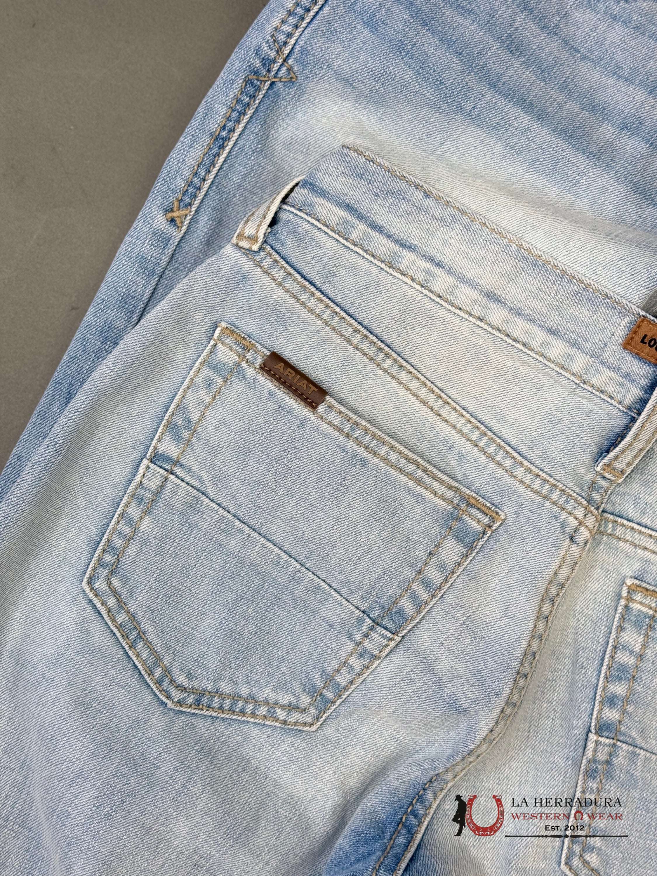 MENS M7 ARIAT WASH LELAND SLIM BOOT CUT JEANS 1402 ARIAT JEANS