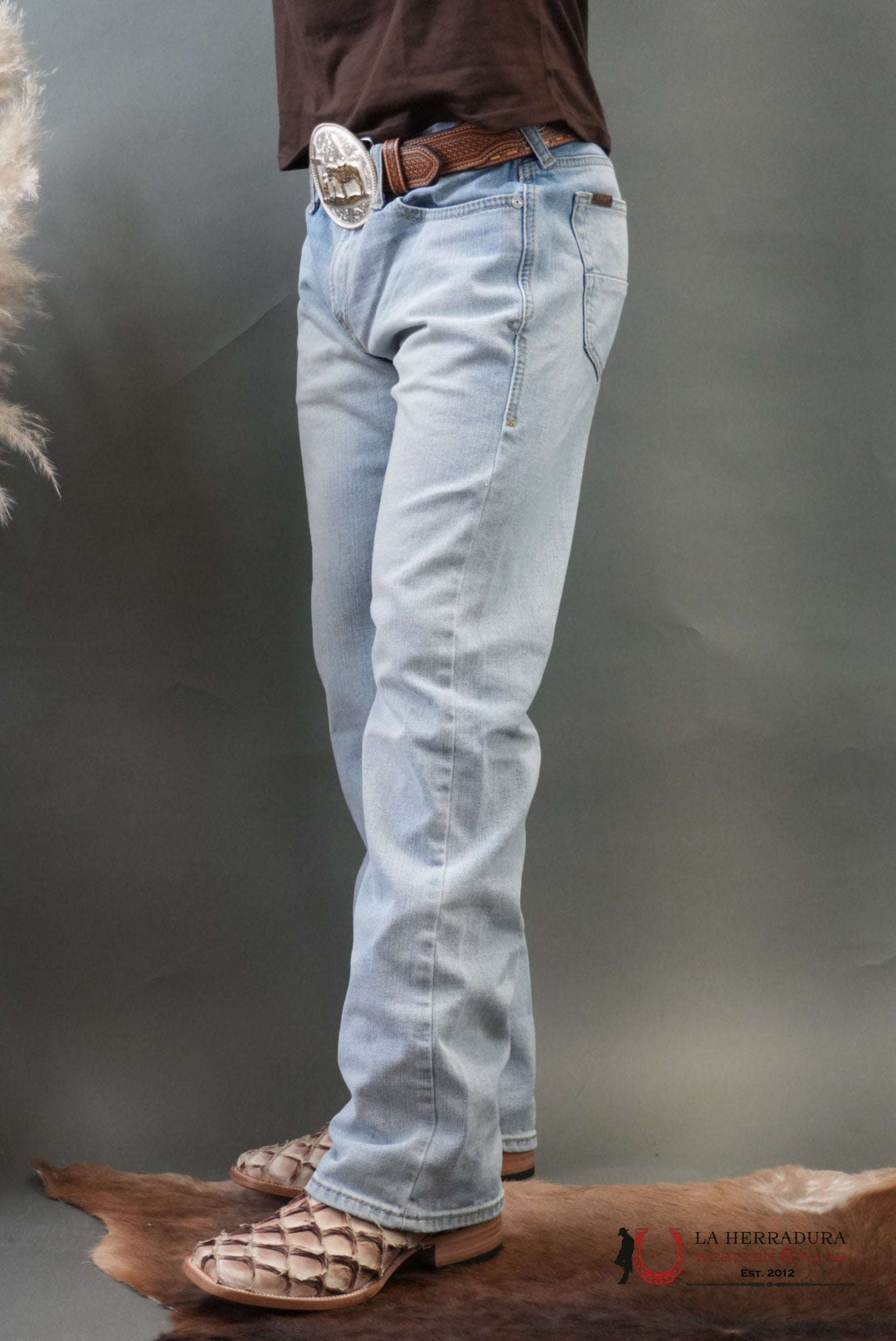 MENS M7 ARIAT WASH LELAND SLIM BOOT CUT JEANS 1402 ARIAT JEANS
