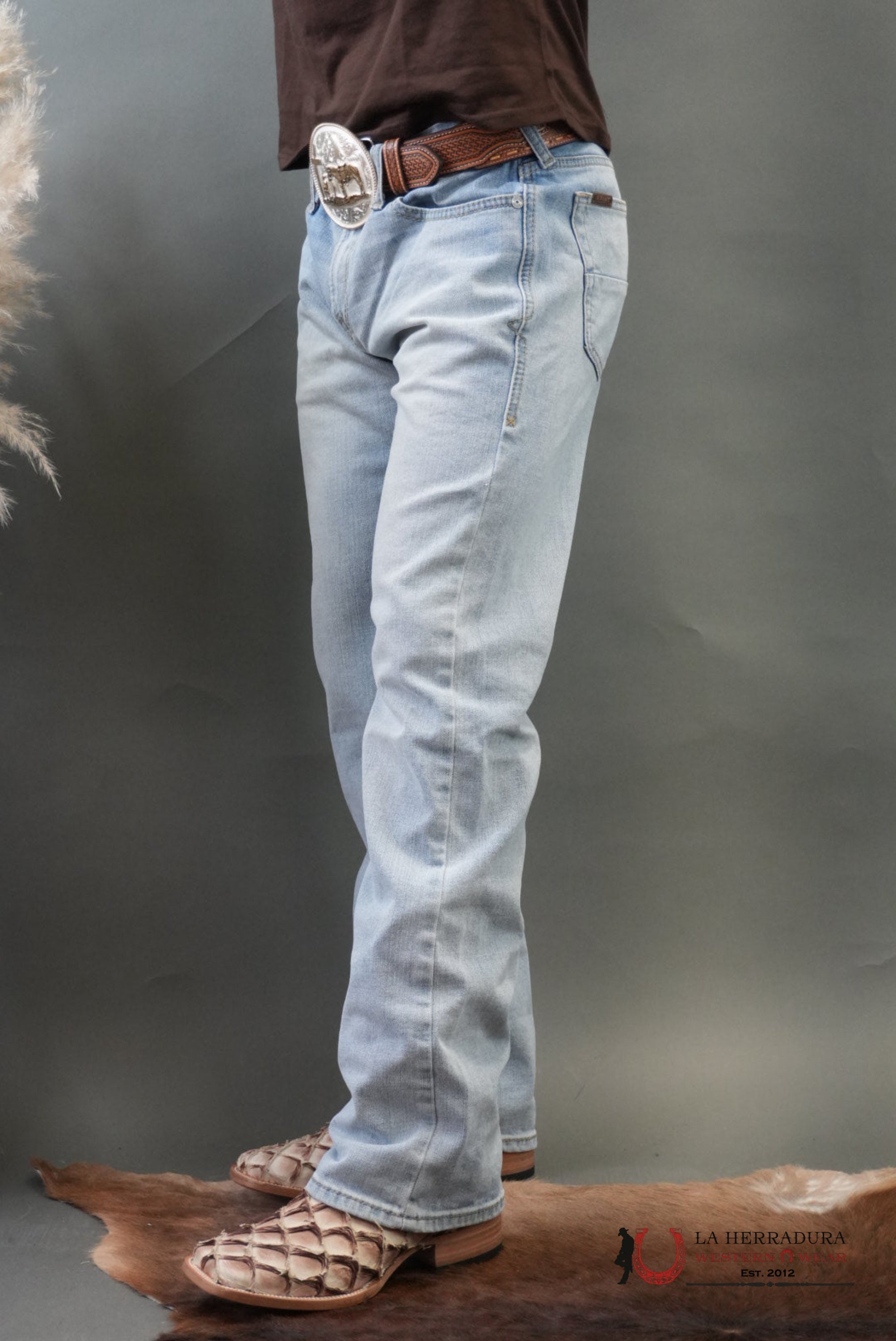 MENS M7 ARIAT WASH LELAND SLIM BOOT CUT JEANS 1402 ARIAT JEANS