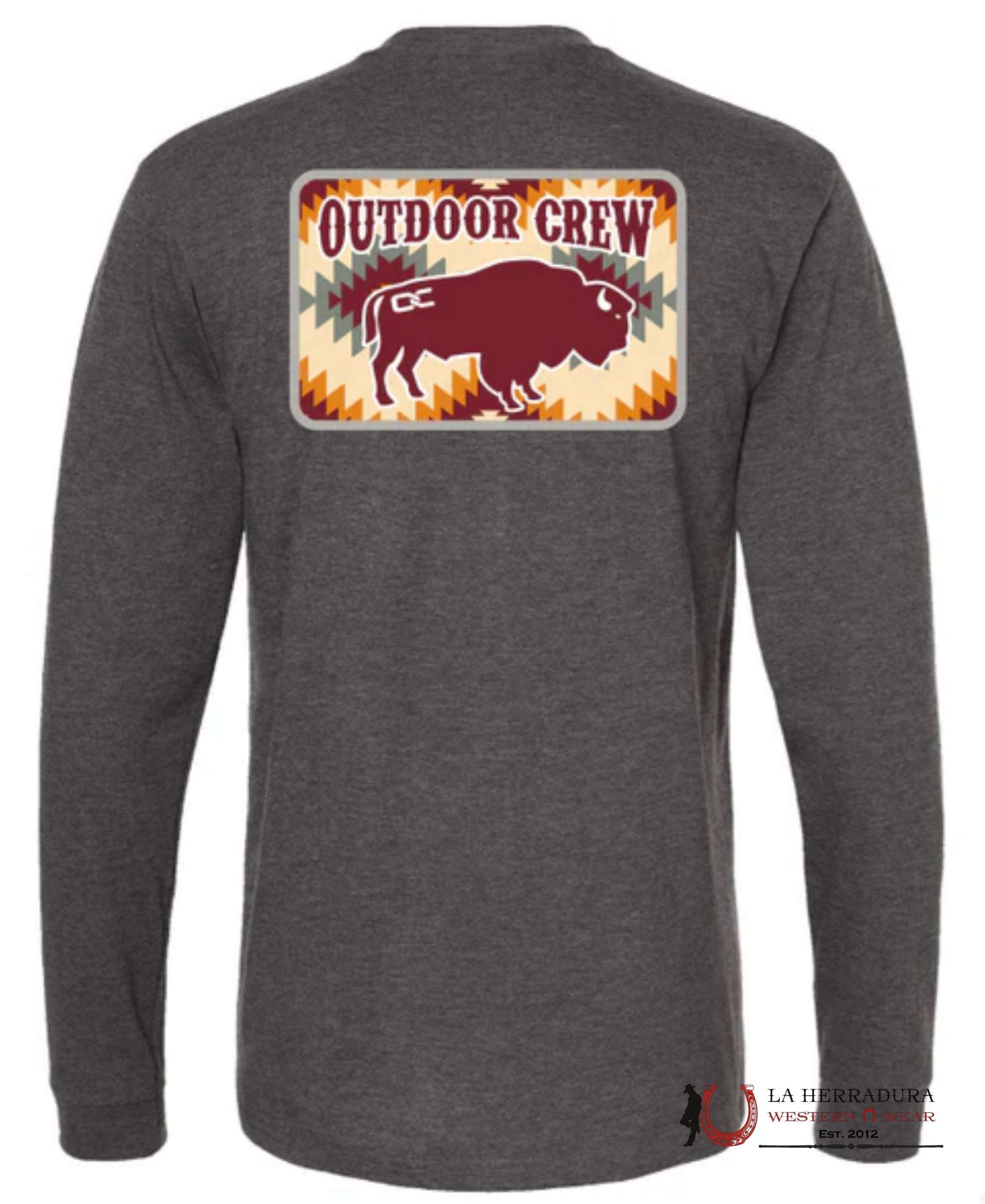 MENS OUTDOOR CREEK- ROAMER HEATHER CHARCOAL LONG SLEEVE ROPA HOMBRES