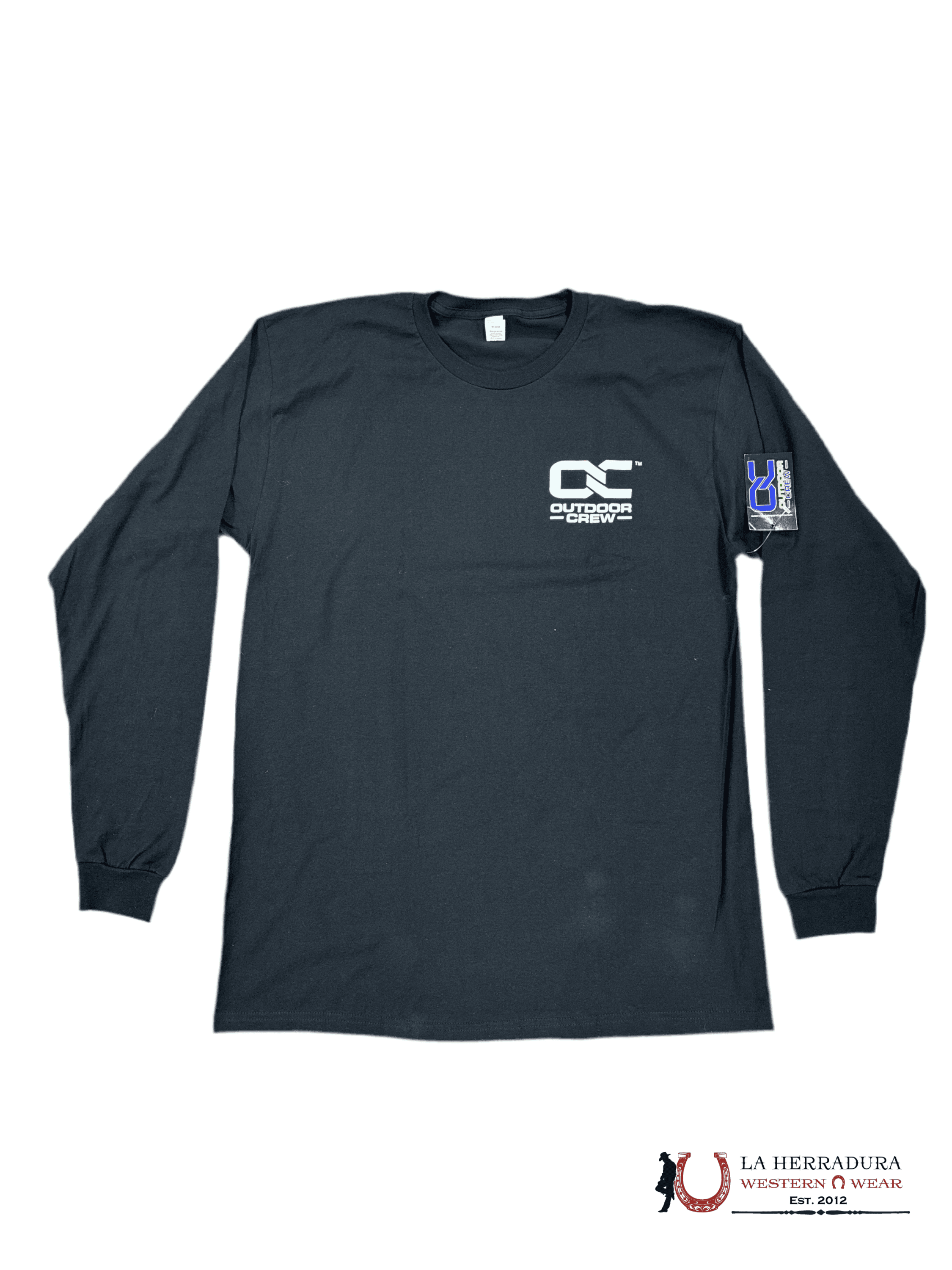 MENS OUTDOOR CREEK- ROAMER LONG SLEEVE BLACK W/ AZTEC TSHIRT ROPA HOMBRES