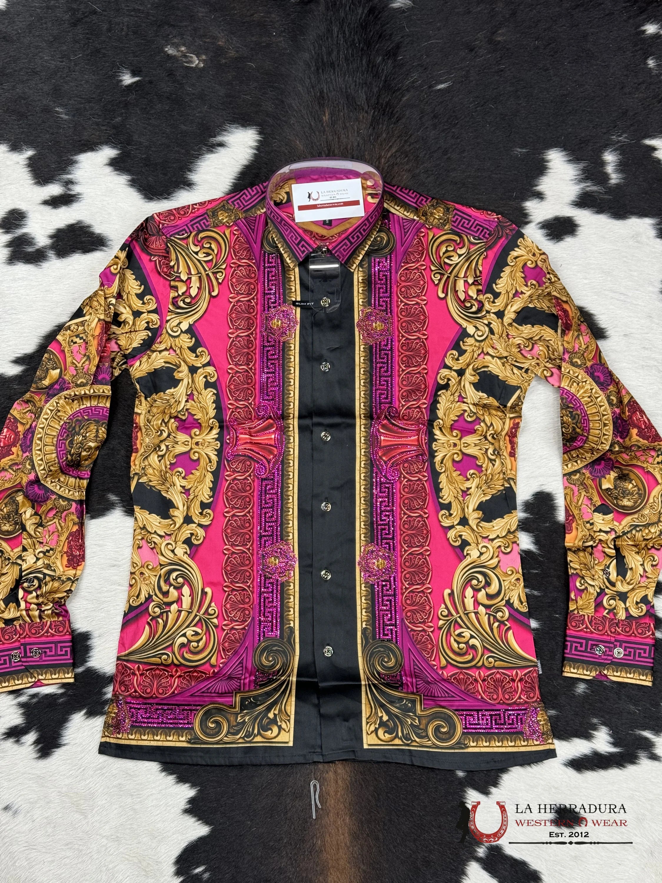 Barabas Acid-Pink 416 Long Sleeve Shirt Ropa Hombres