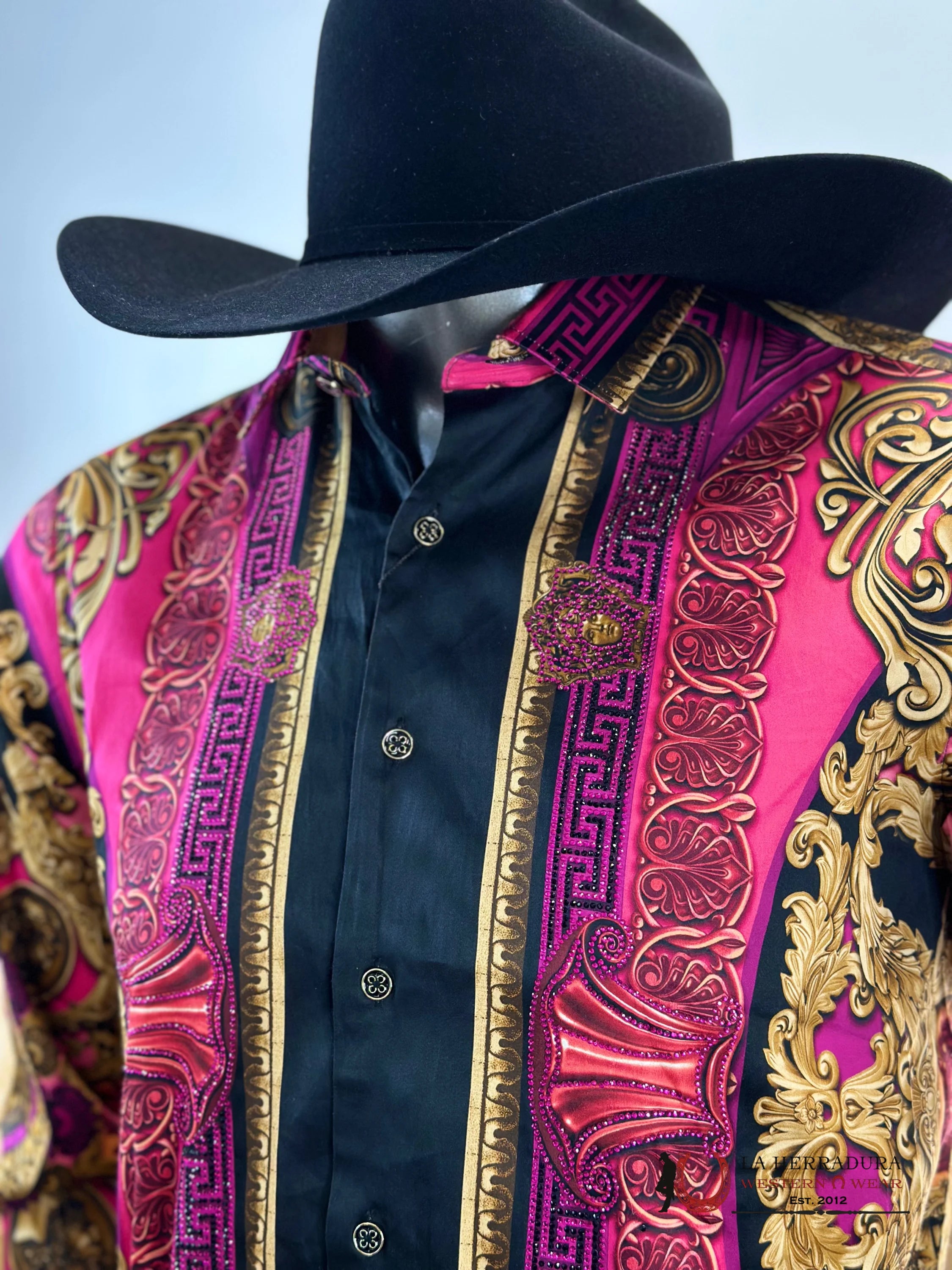 Barabas Acid-Pink 416 Long Sleeve Shirt Ropa Hombres