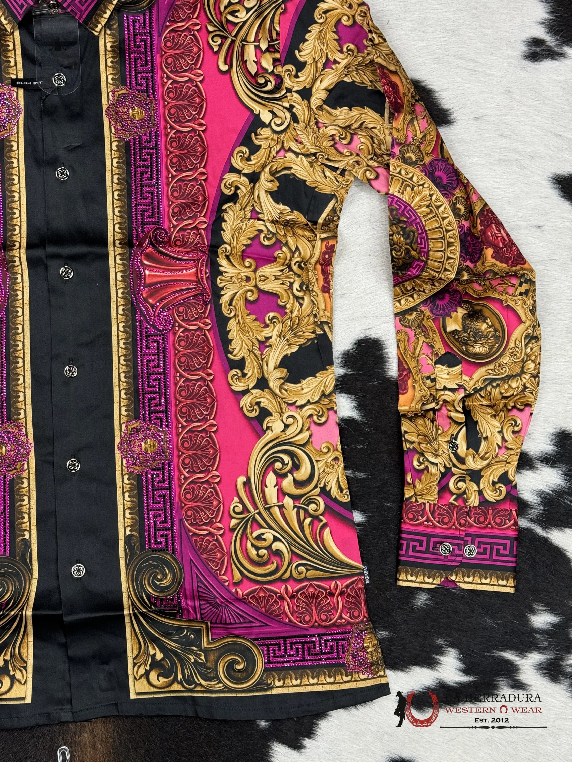 Barabas Acid-Pink 416 Long Sleeve Shirt Ropa Hombres