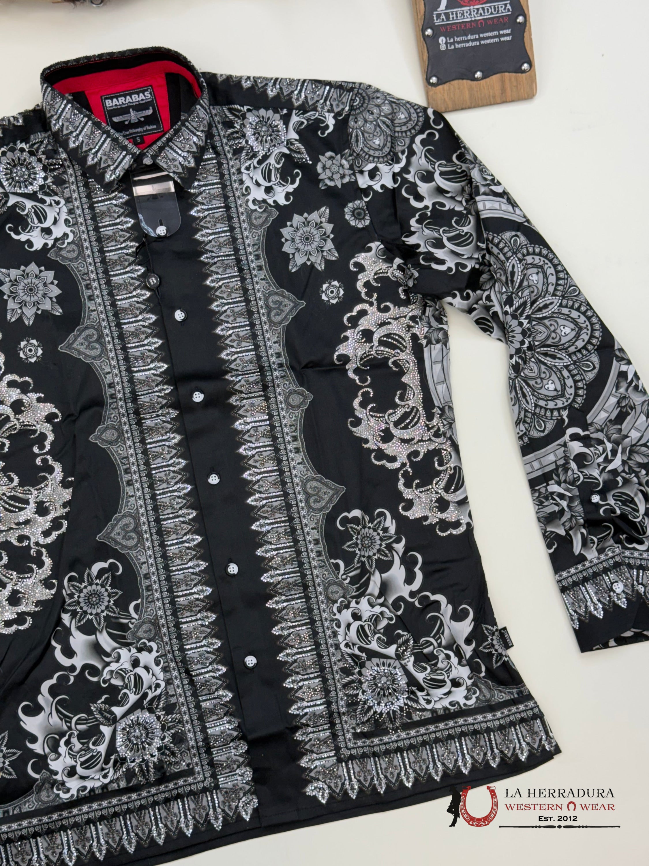 MENS PEDRERIA BLACK PR413 FLORES ROPA HOMBRES