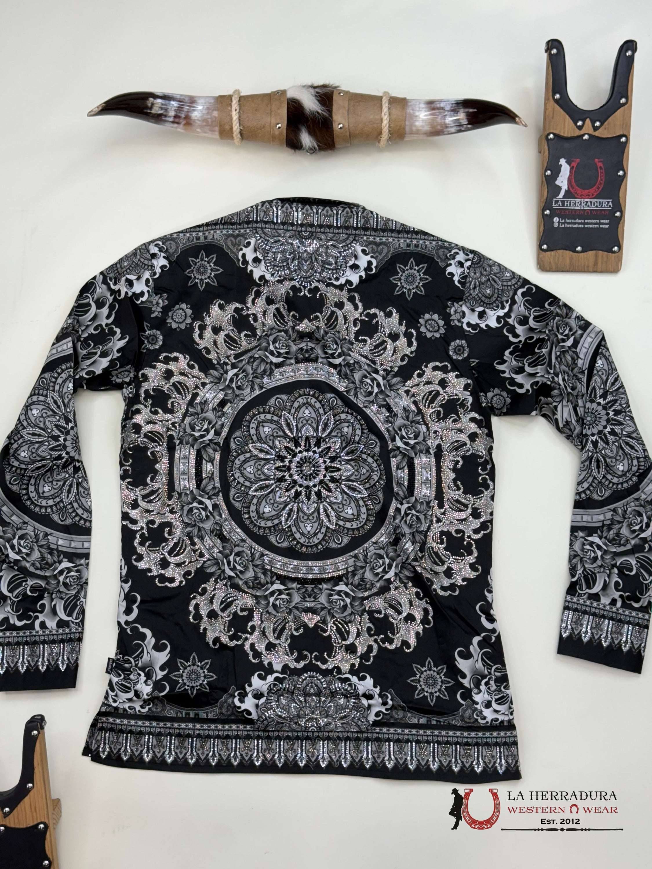 MENS PEDRERIA BLACK PR413 FLORES ROPA HOMBRES