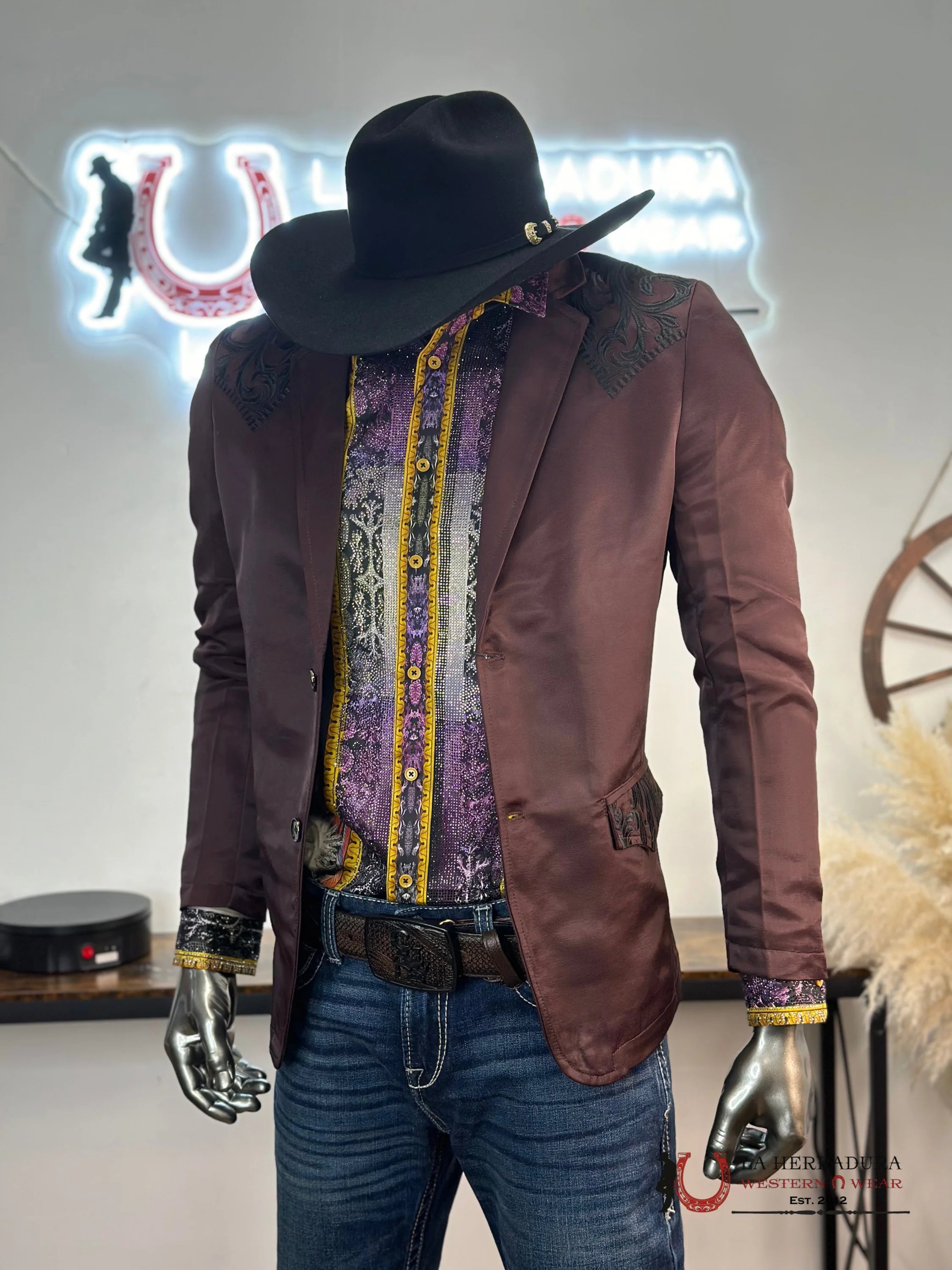 Barabas Pedrería Black 417 Long Sleeve Shirt Ropa Hombres