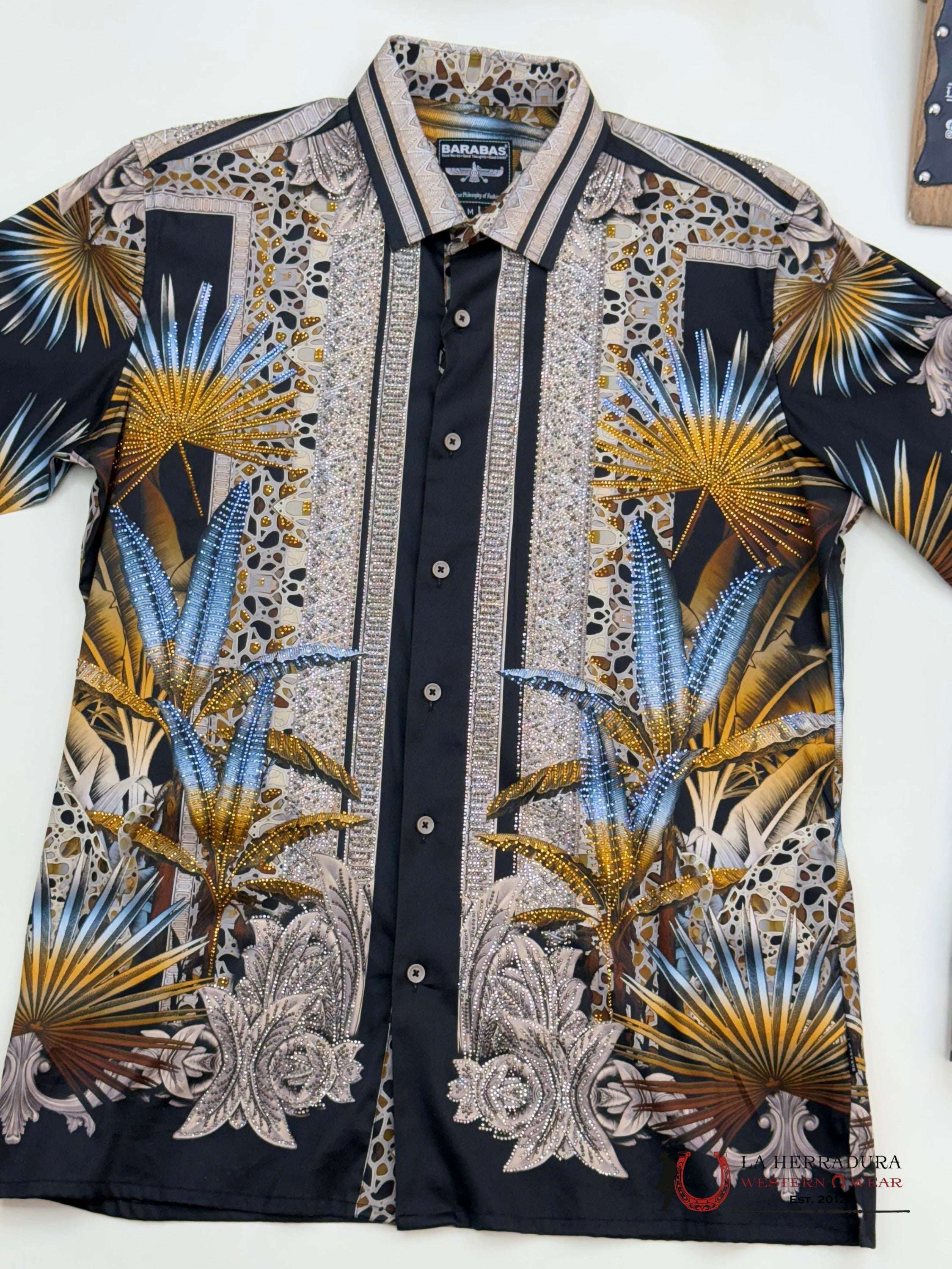 MENS PEDRERIA BLACK WITH YELLOW LONG SLEEVE SHIRT PR437 ROPA HOMBRES