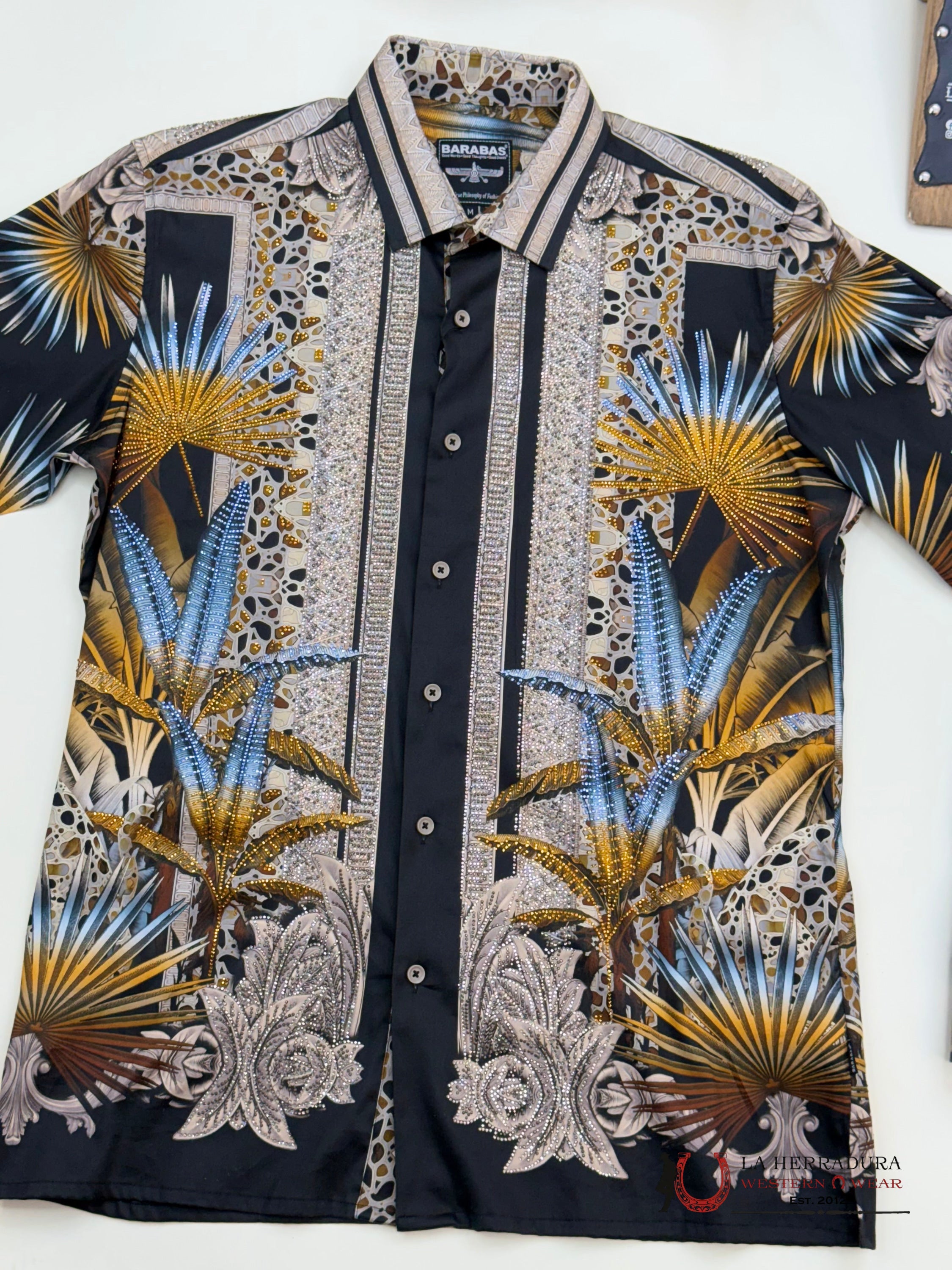 MENS PEDRERIA BLACK WITH YELLOW LONG SLEEVE SHIRT PR437 ROPA HOMBRES