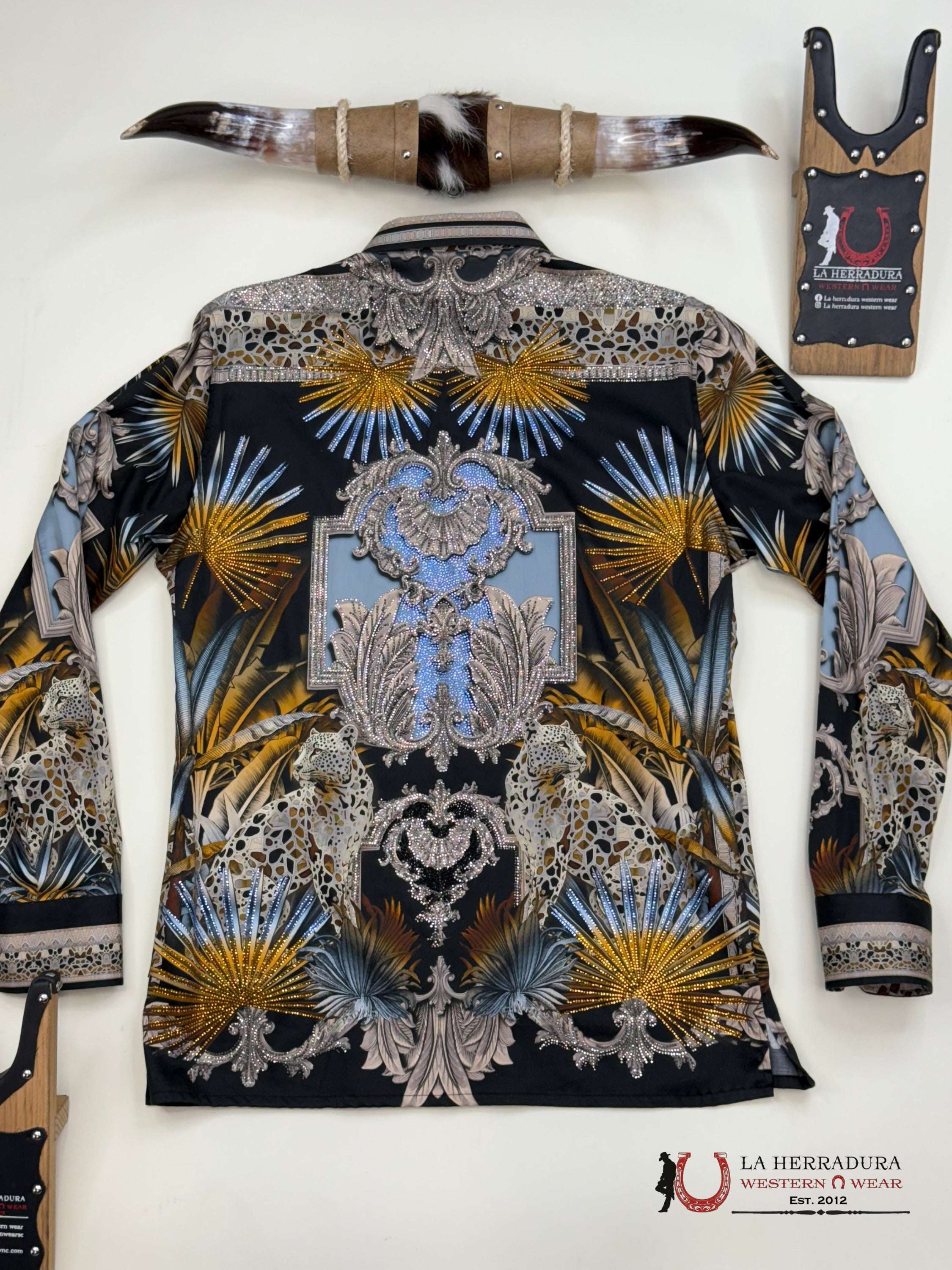 MENS PEDRERIA BLACK WITH YELLOW LONG SLEEVE SHIRT PR437 ROPA HOMBRES