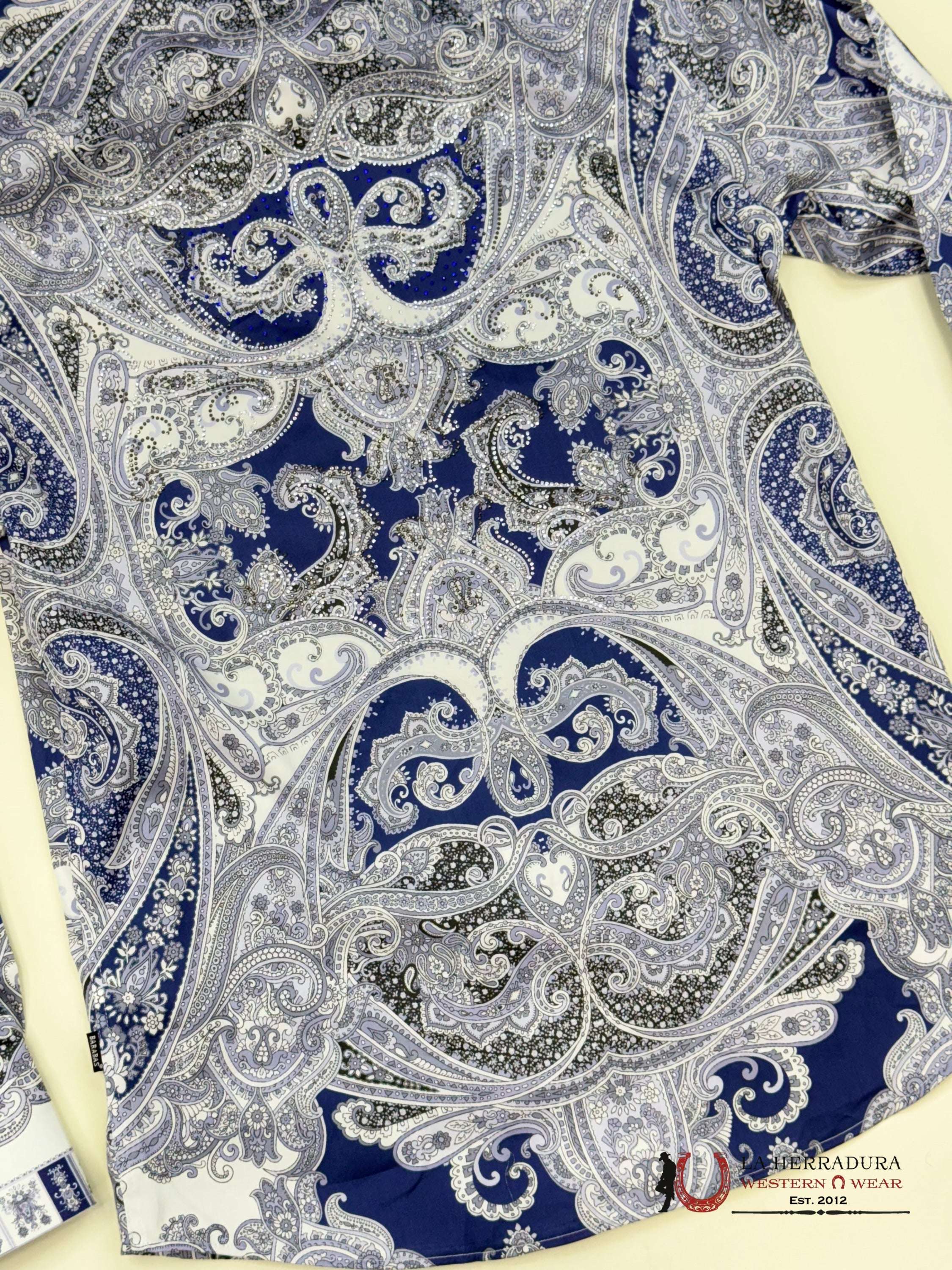 MENS PEDRERIA BLUE MARMOL PR10 LONG SLEEVE SHIRT ROPA HOMBRES