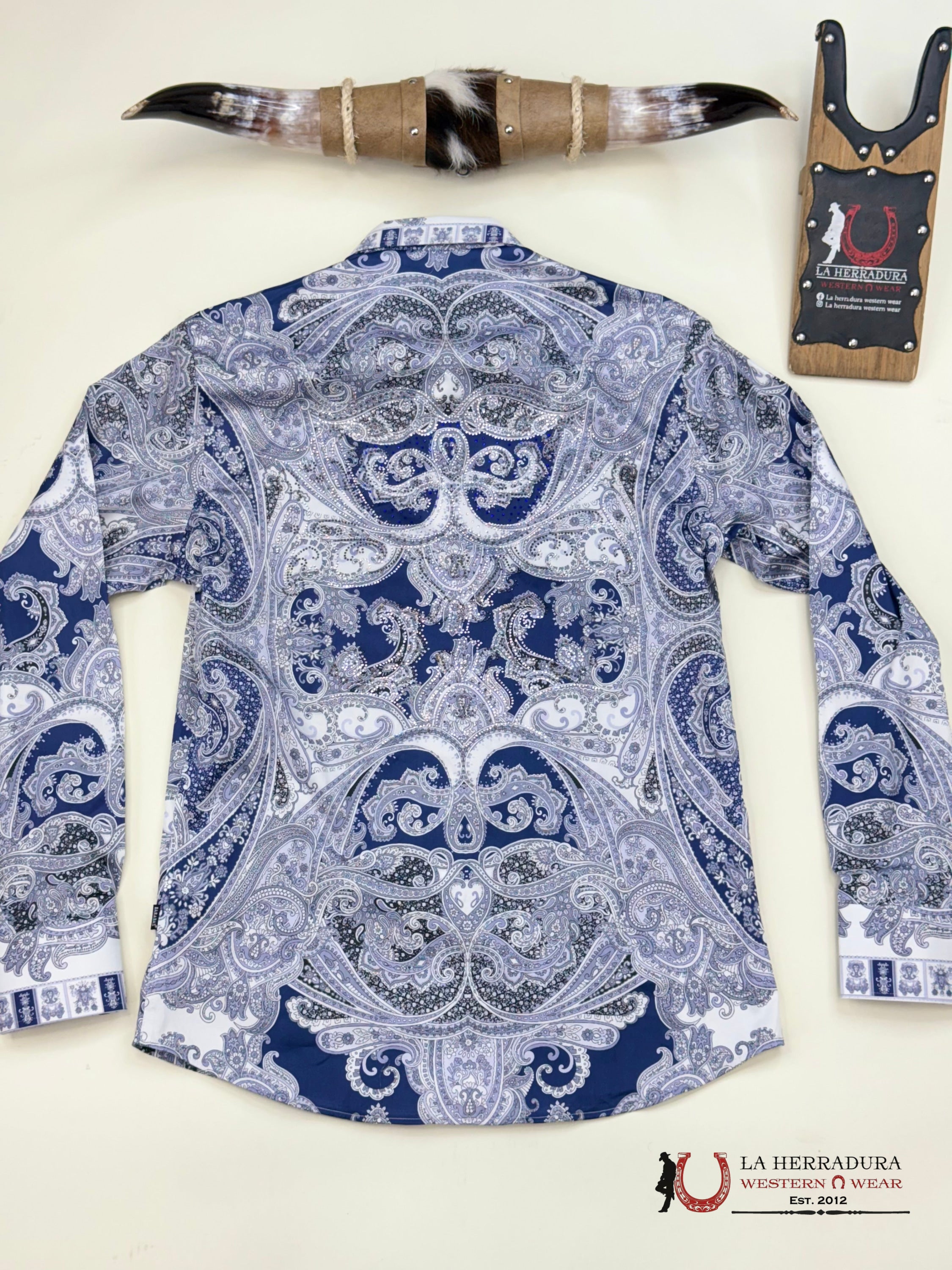 MENS PEDRERIA BLUE MARMOL PR10 LONG SLEEVE SHIRT ROPA HOMBRES