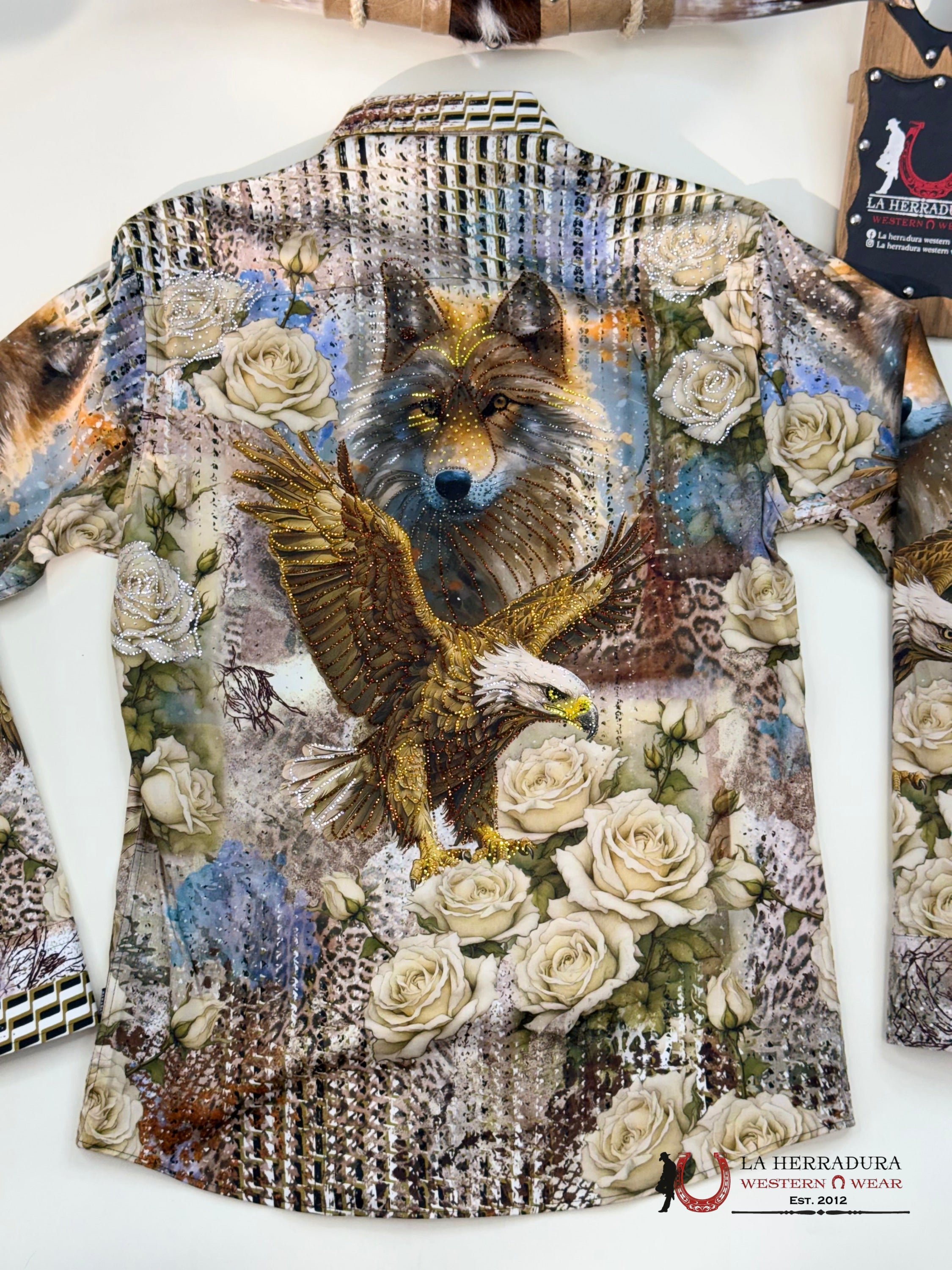 MENS PEDRERIA CREAM LOBO PR04 LONG SLEEVE SHIRT ROPA HOMBRES