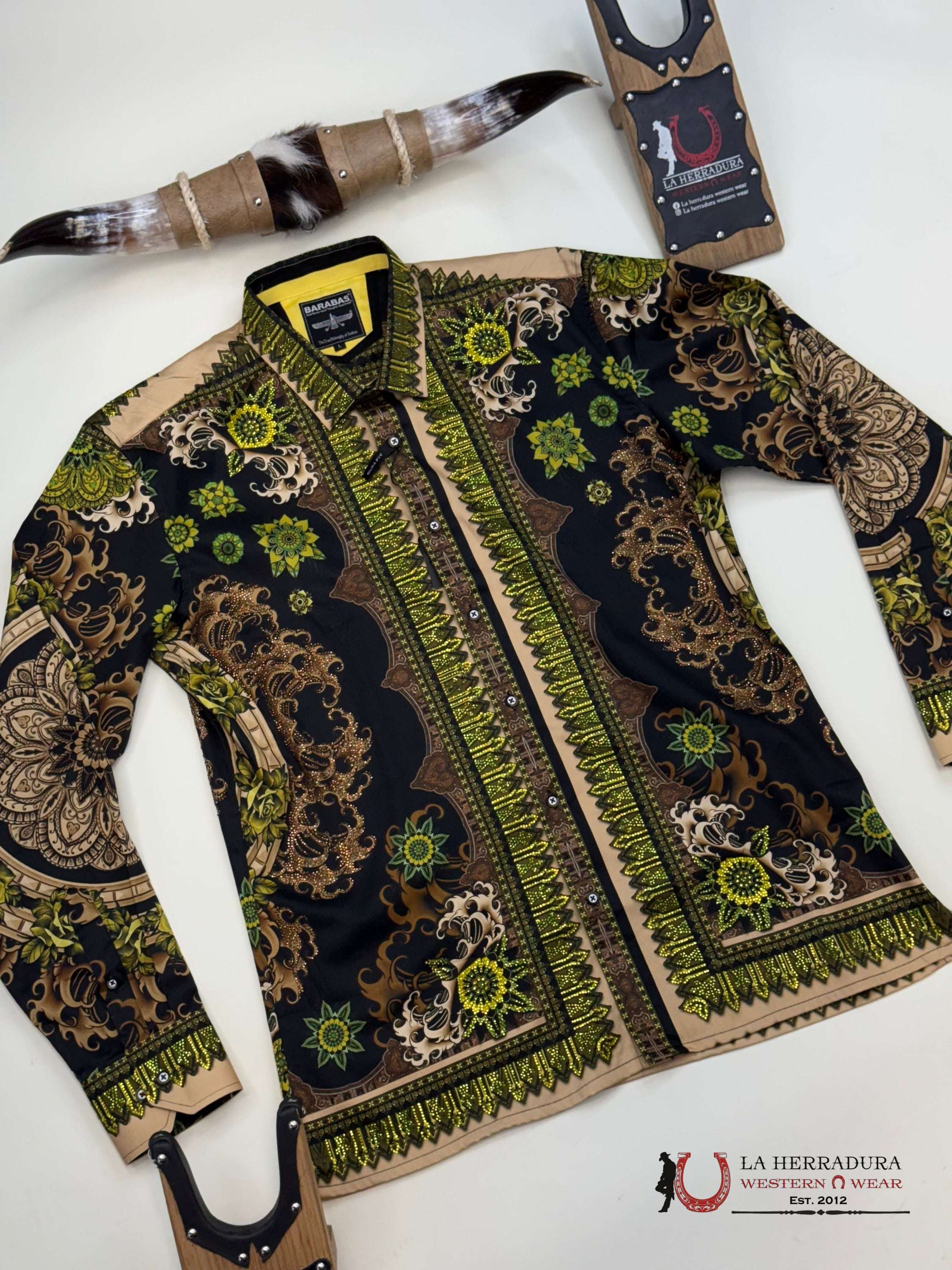 MENS PEDRERIA LIME AND GOLD PR413 ROPA HOMBRES