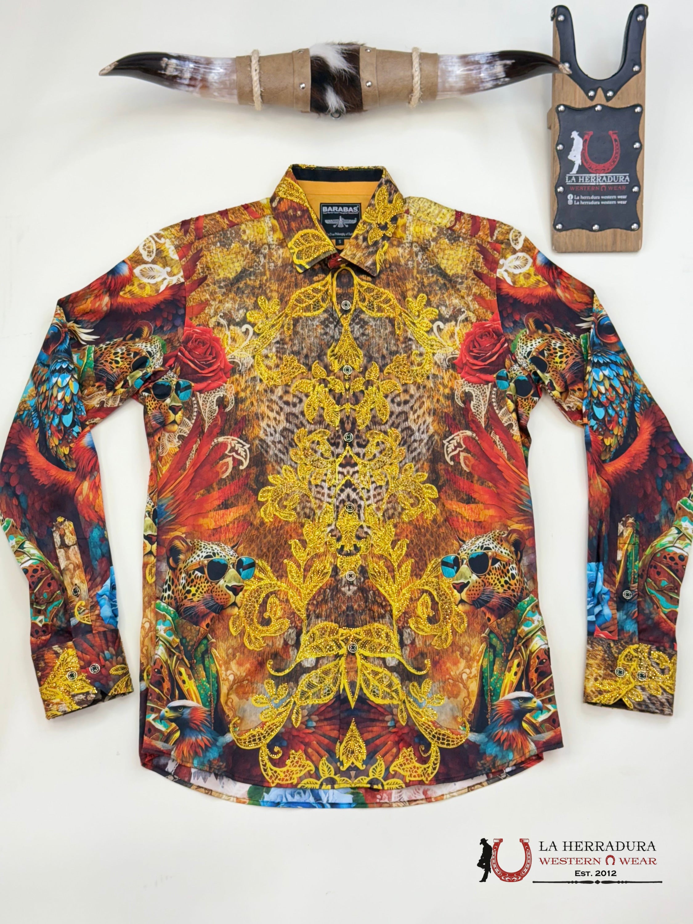 MENS PEDRERIA OWL RED PR06 BLUE LONG SLEEVE SHIRT ROPA HOMBRES