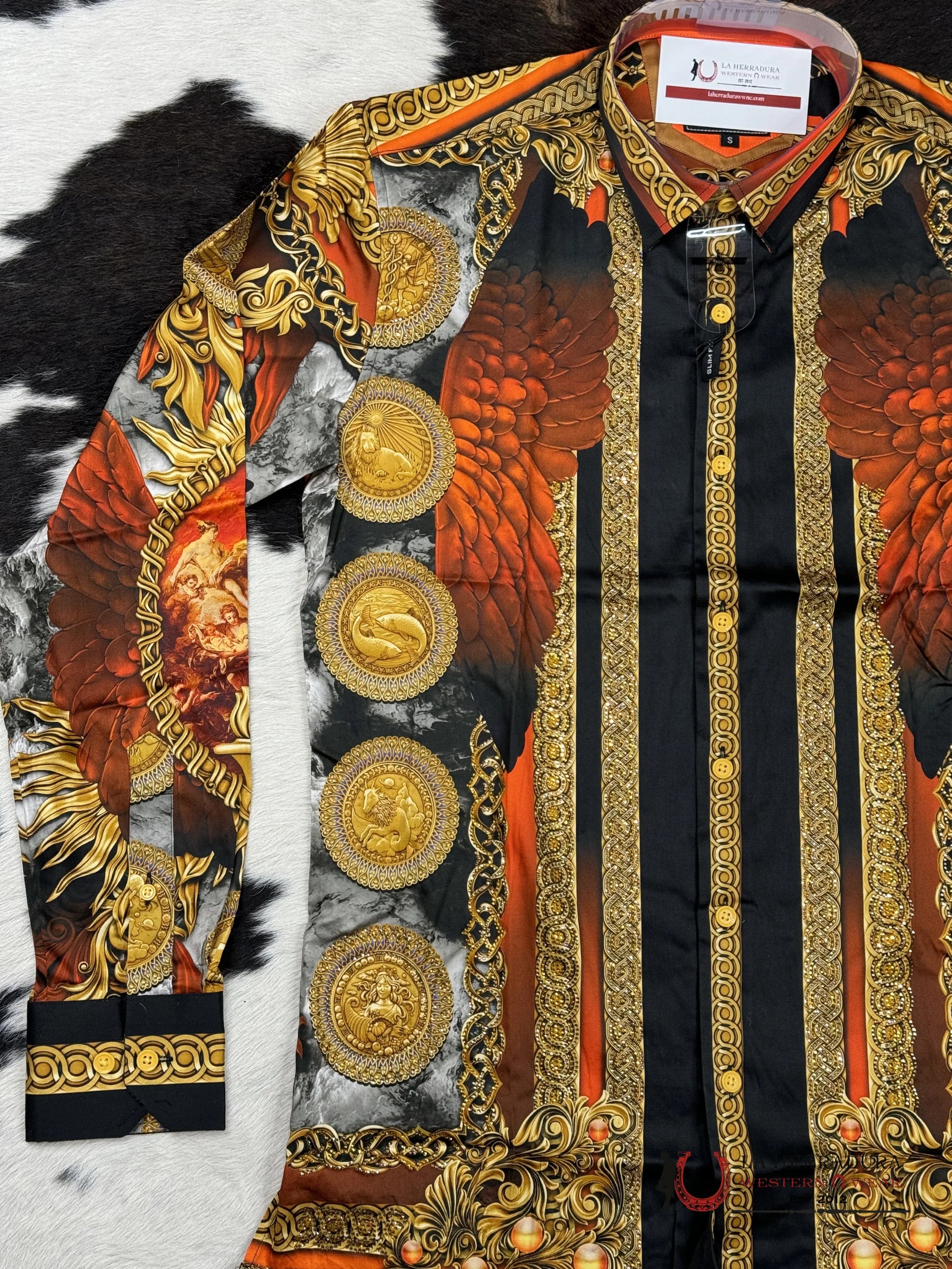 Barabas Red-Red 411 Long Sleeve Shirt Ropa Hombres