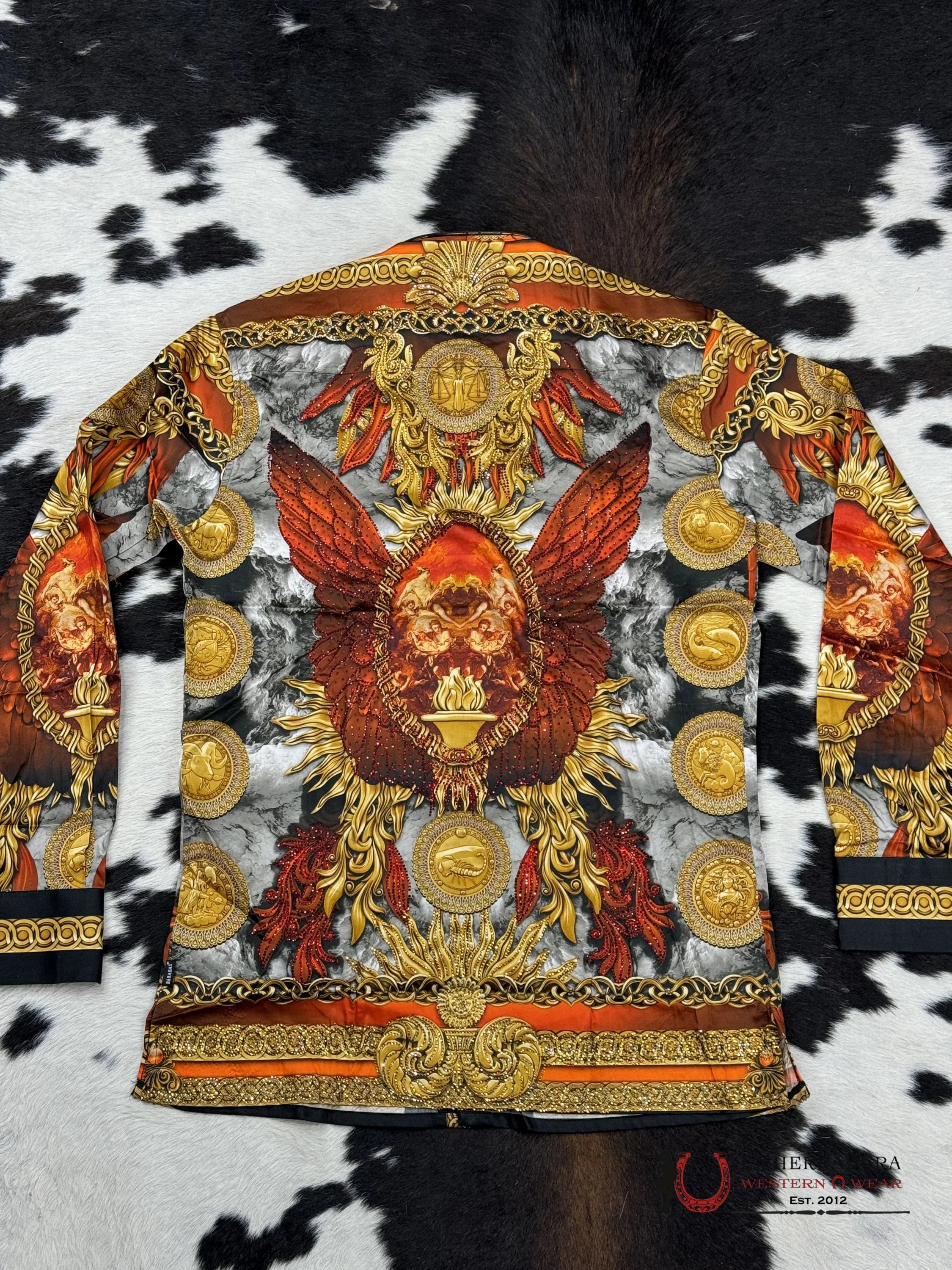 Barabas Red-Red 411 Long Sleeve Shirt Ropa Hombres