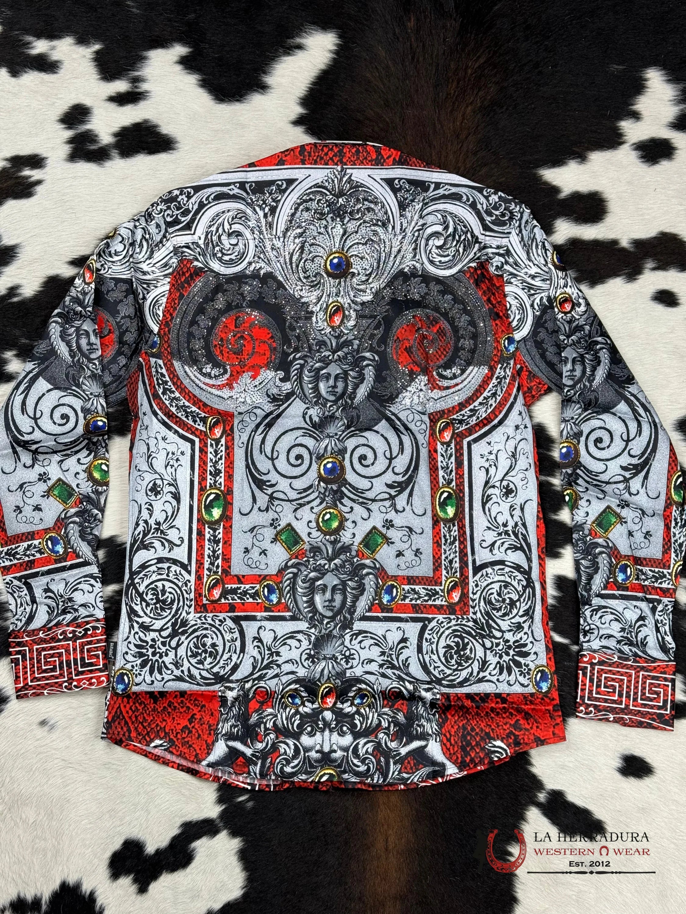 Barabas Red-Red 962 Long Sleeve Shirt Ropa Hombres