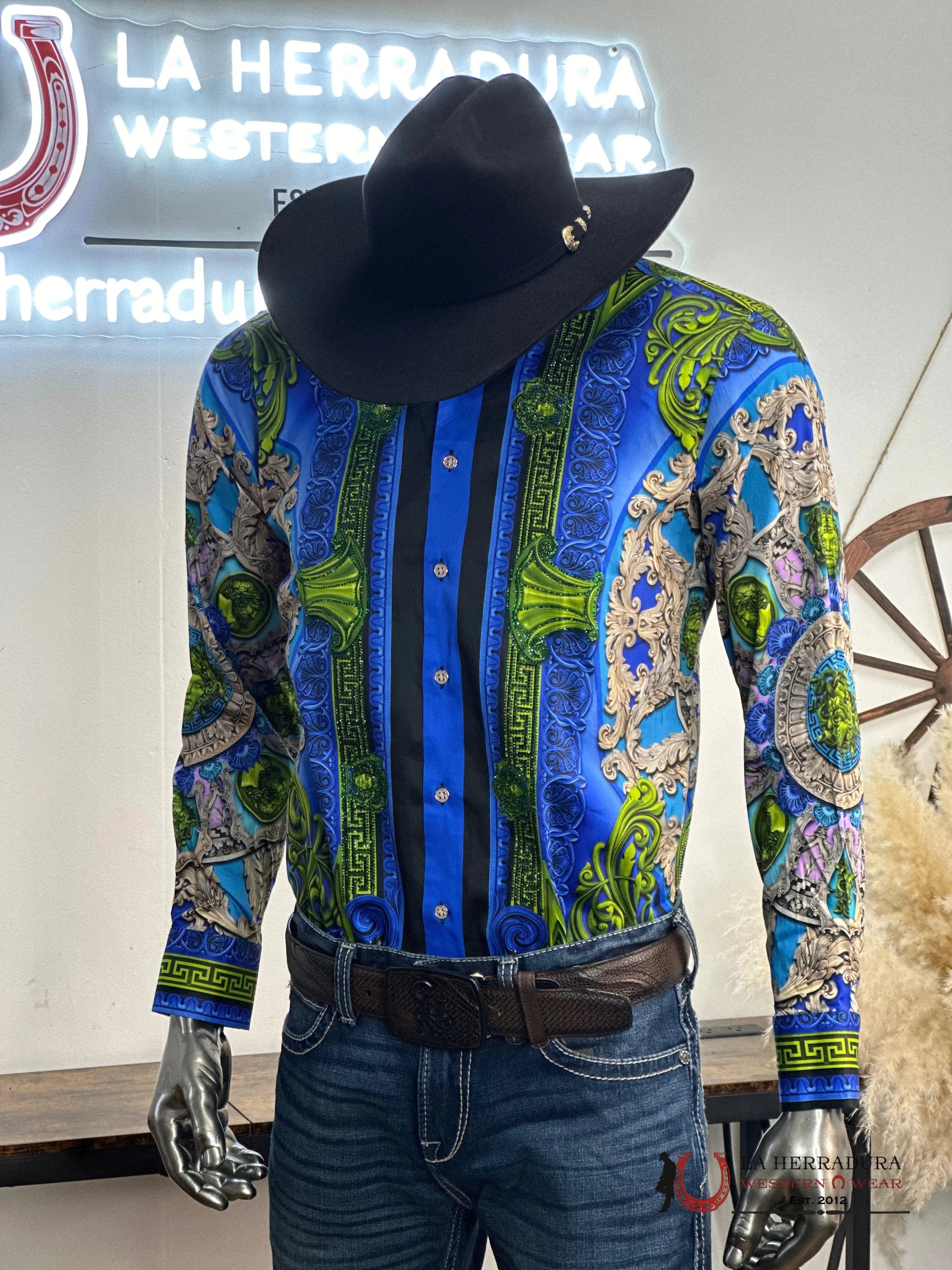 Barabas Pedrería Royal 416 Long Sleeve Shirt Ropa Hombres