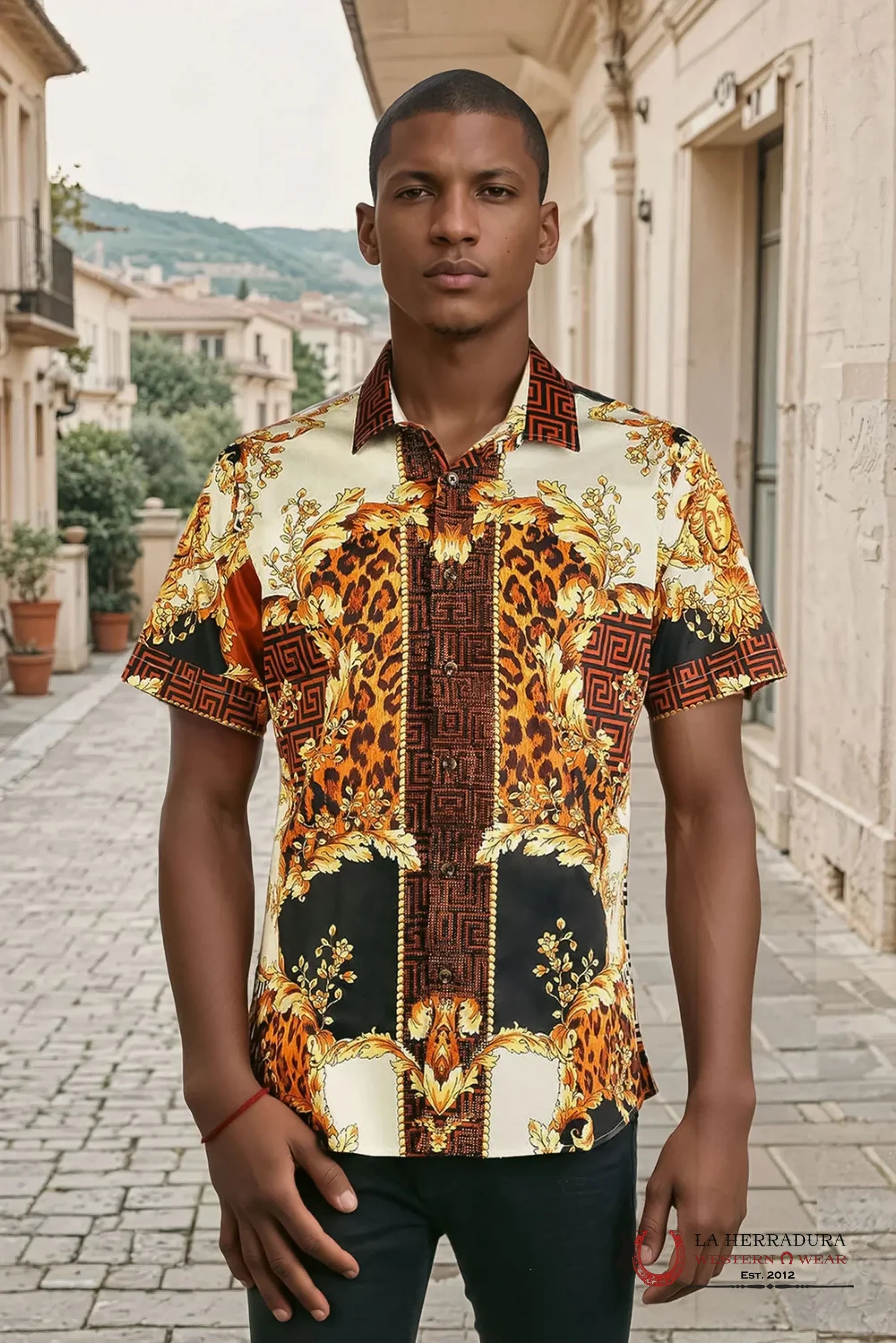 MENS PEDRERIA SADDLE LONG SLEEVE SHIRT SSR01 ROPA HOMBRES