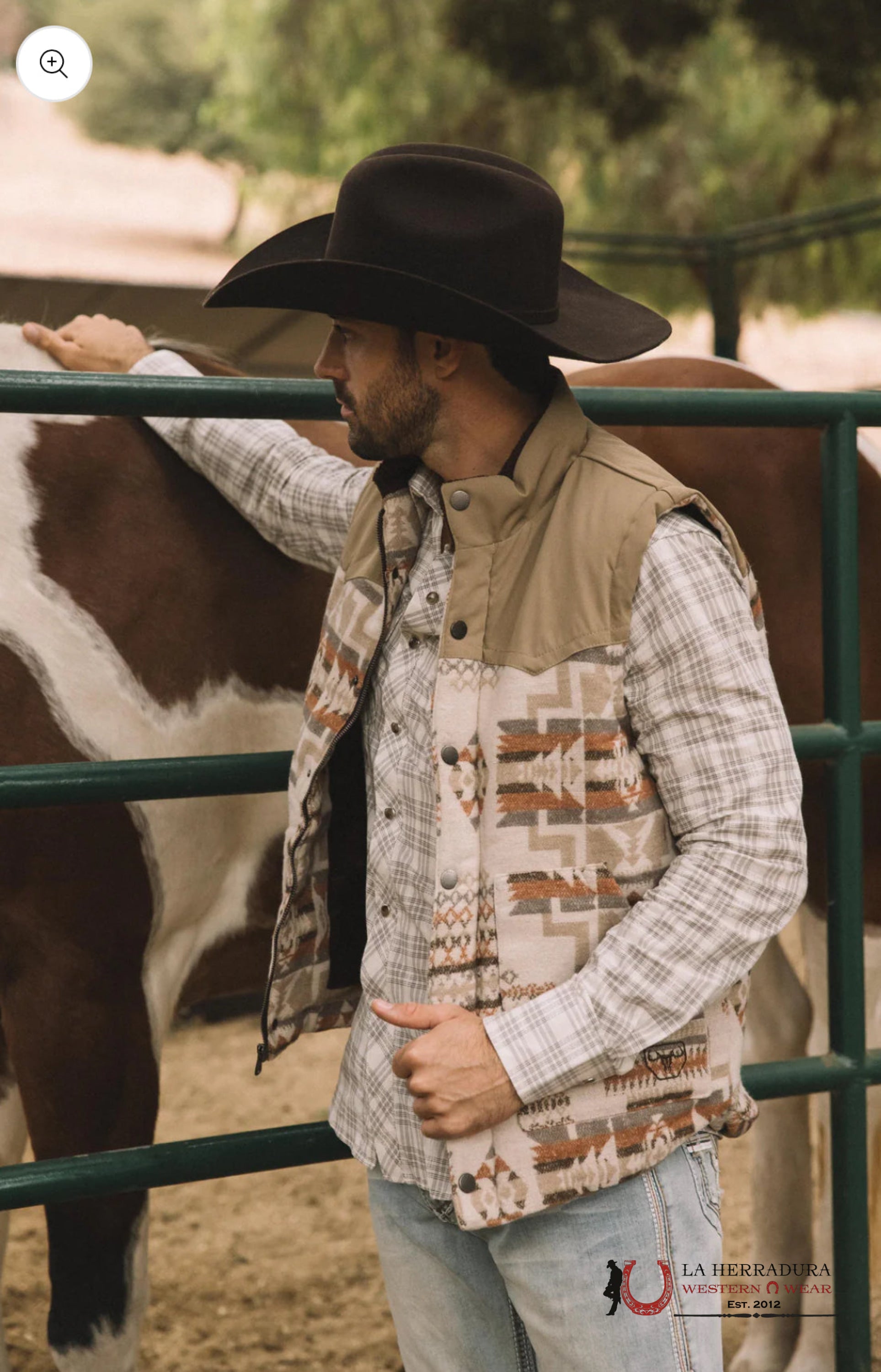 Men’s Platini Vest Biege/ Aztec- Azv10336 Ropa Hombres