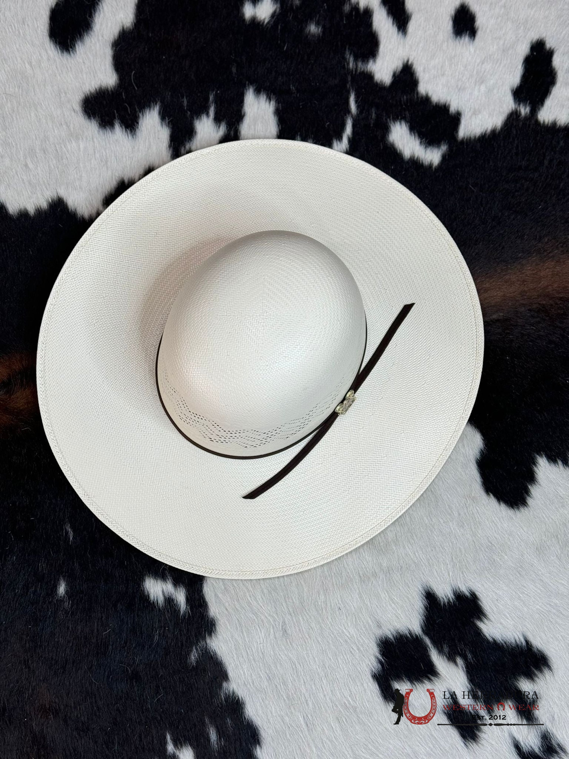 Mens Rdr Straw Hat Open Crown Style 2 Tejana