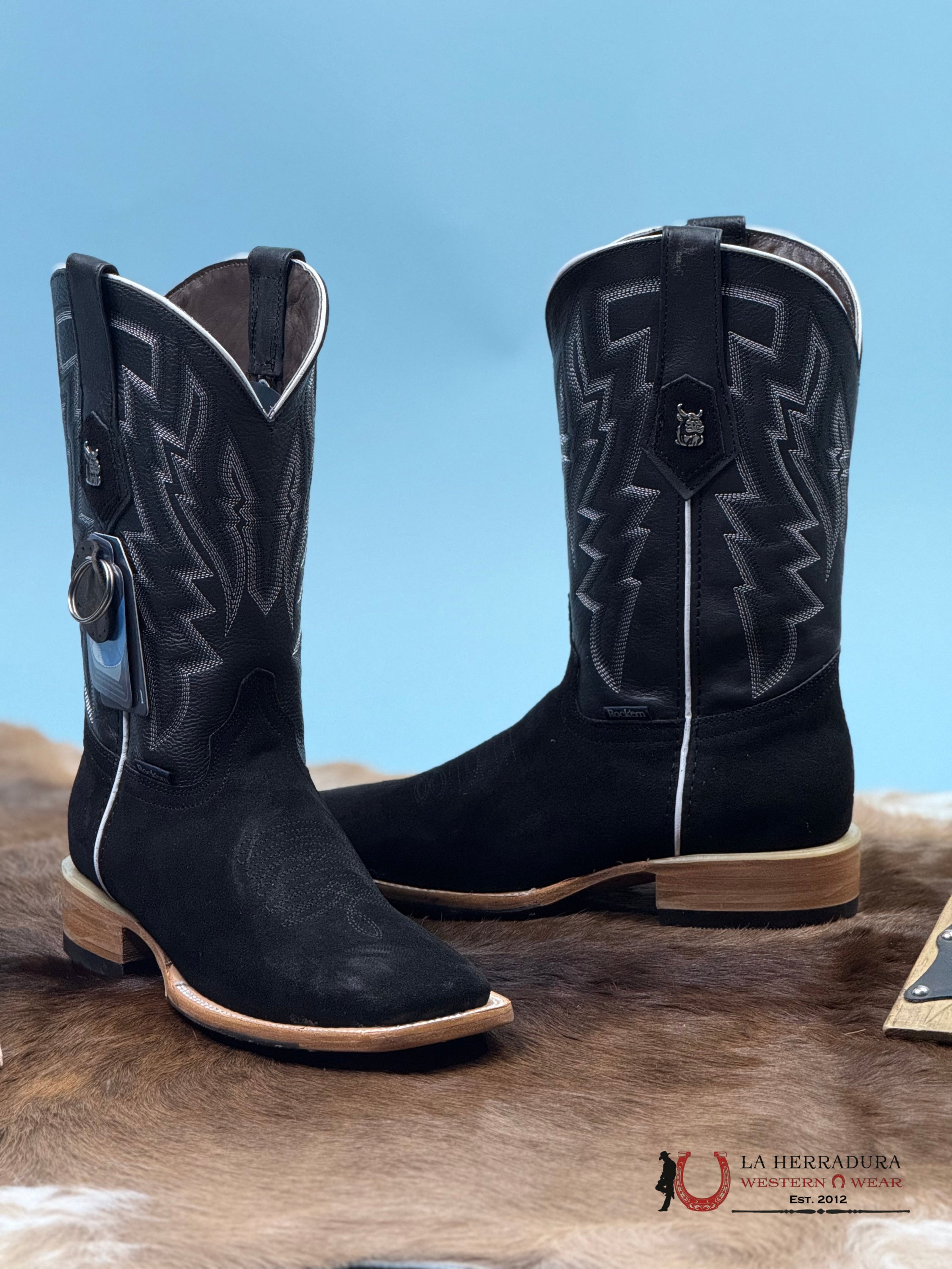 Men’s Rock’em Alpez Gamuza Negro Botas Hombres