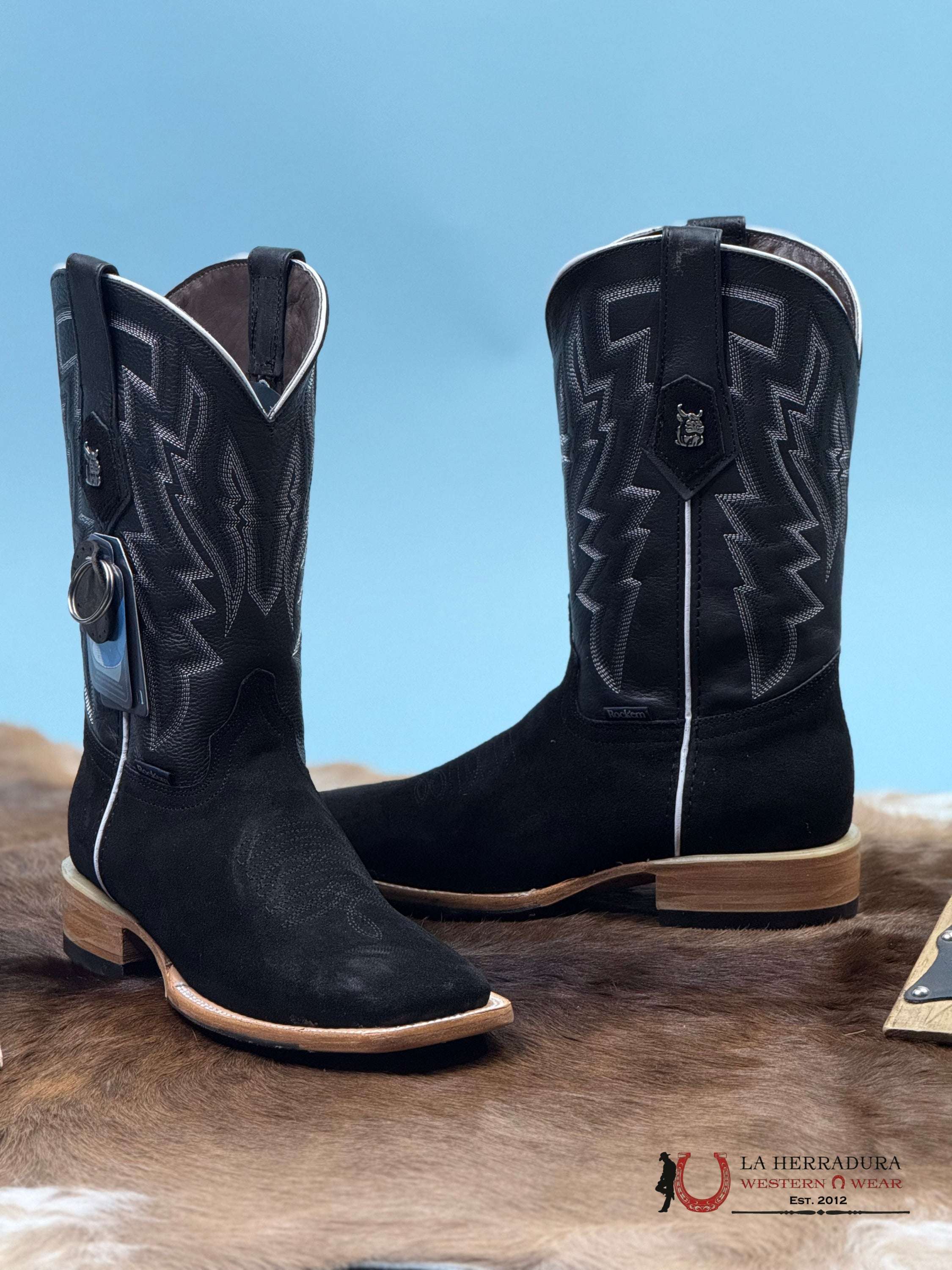 Men’s Rock’em Alpez Gamuza Negro Botas Hombres