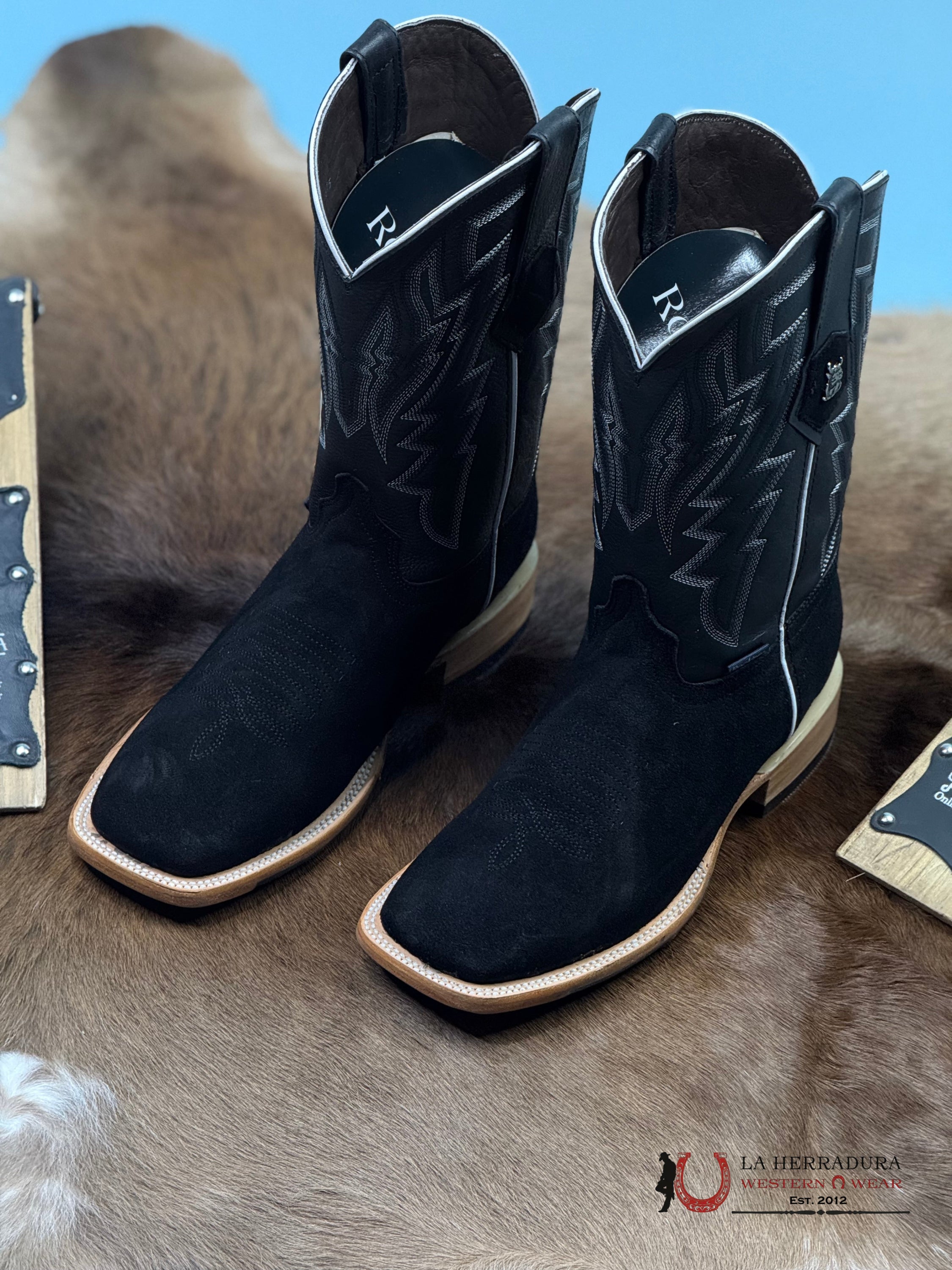 Men’s Rock’em Alpez Gamuza Negro Botas Hombres